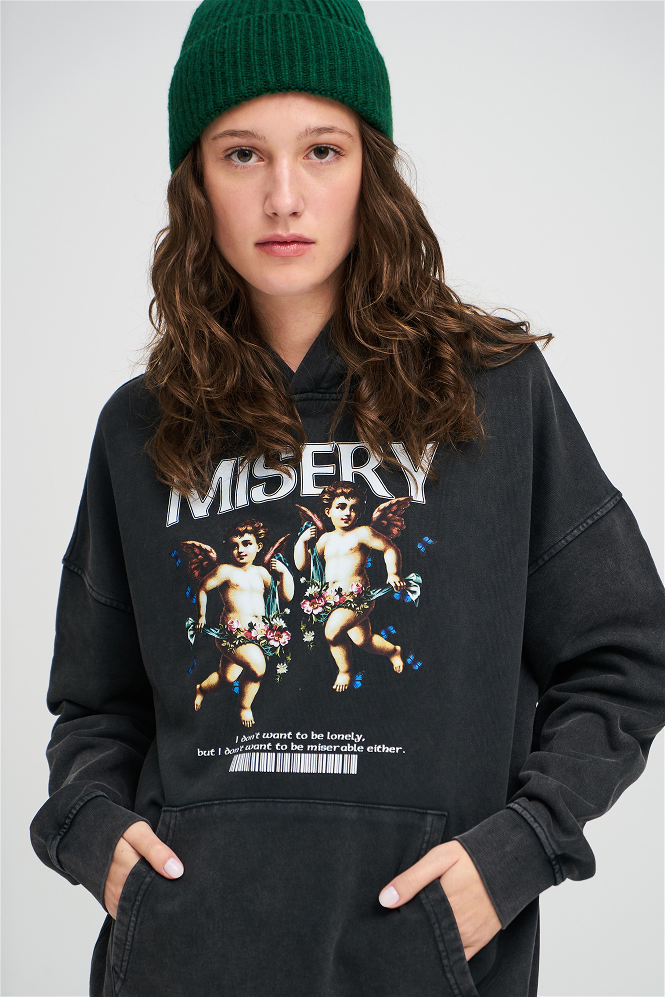 Trendiz Exclusive Misery Yıkamalı Sweatshirt