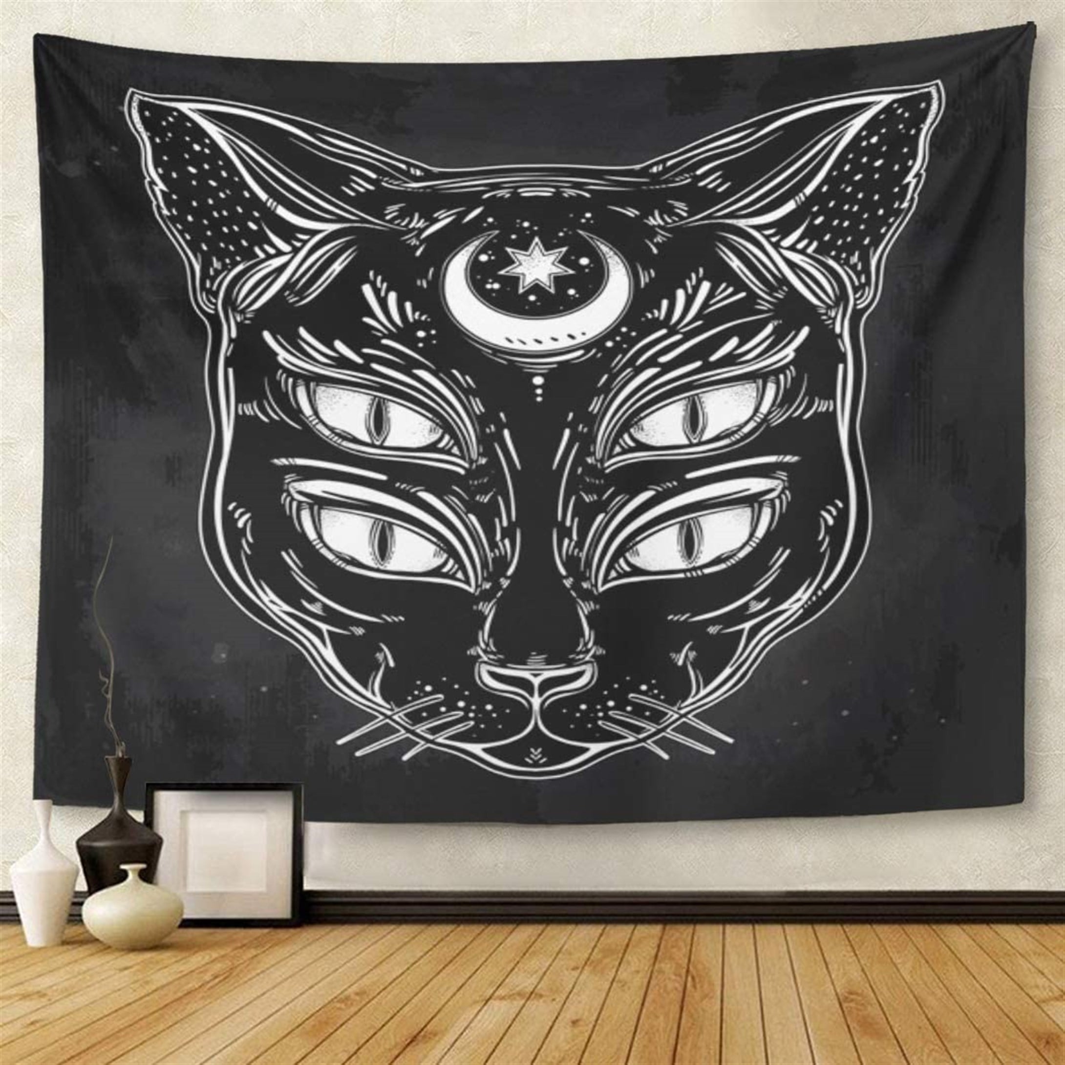 Trendiz Goblen Kedi Duvar Halısı