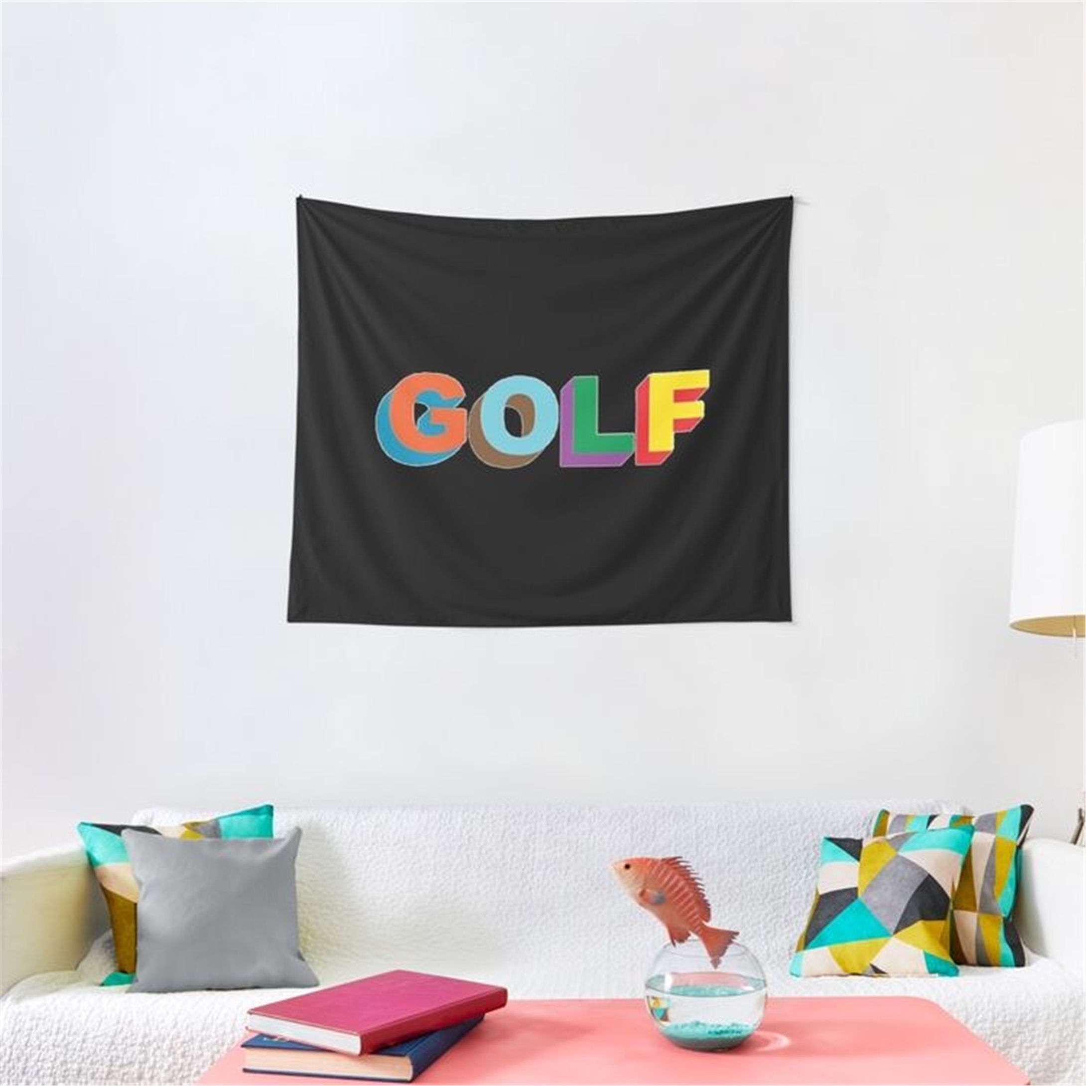 Trendiz Golf Siyah Duvar Halısı