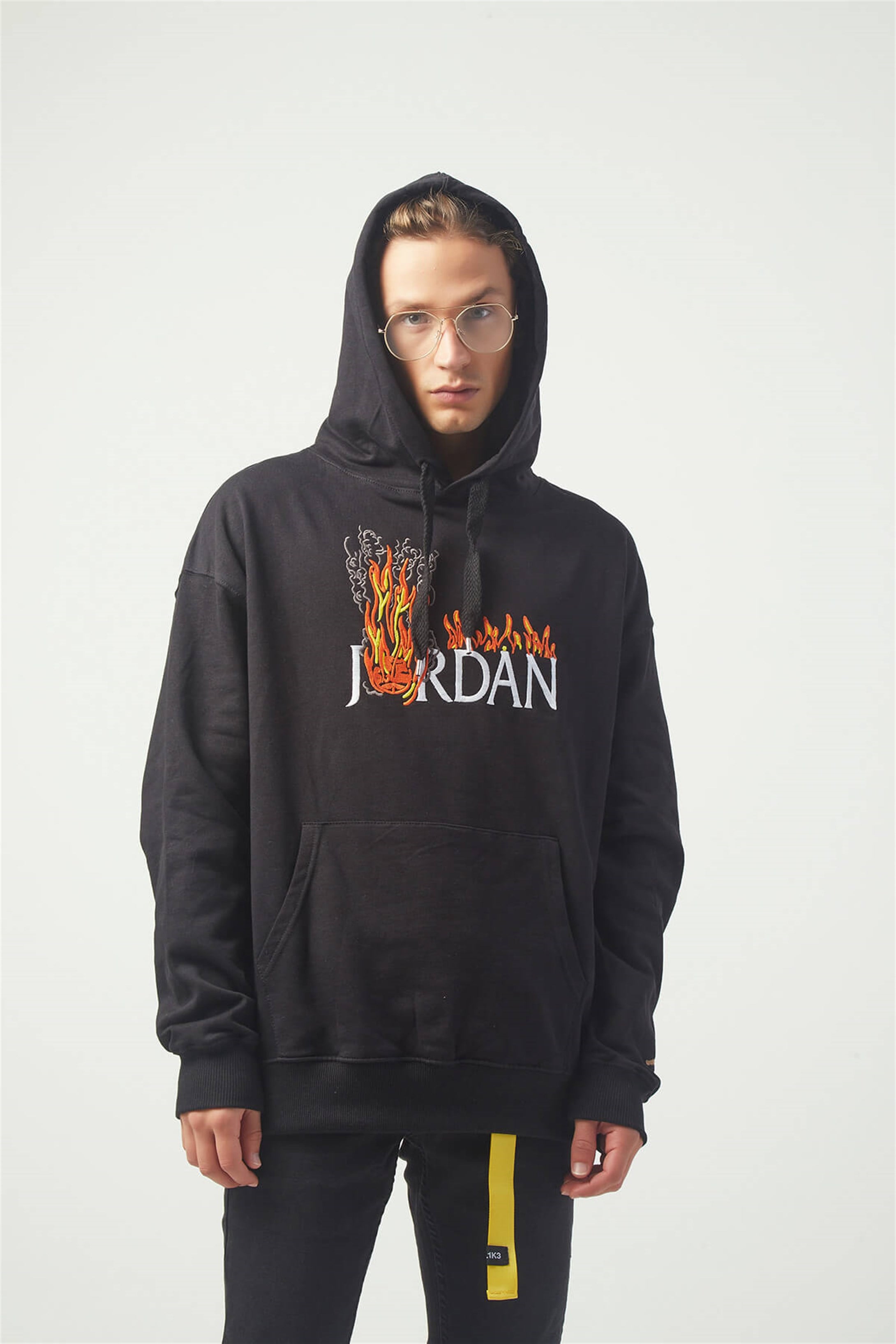 Trendiz jordan Oversıze Sweatshirt Siyah TR30014