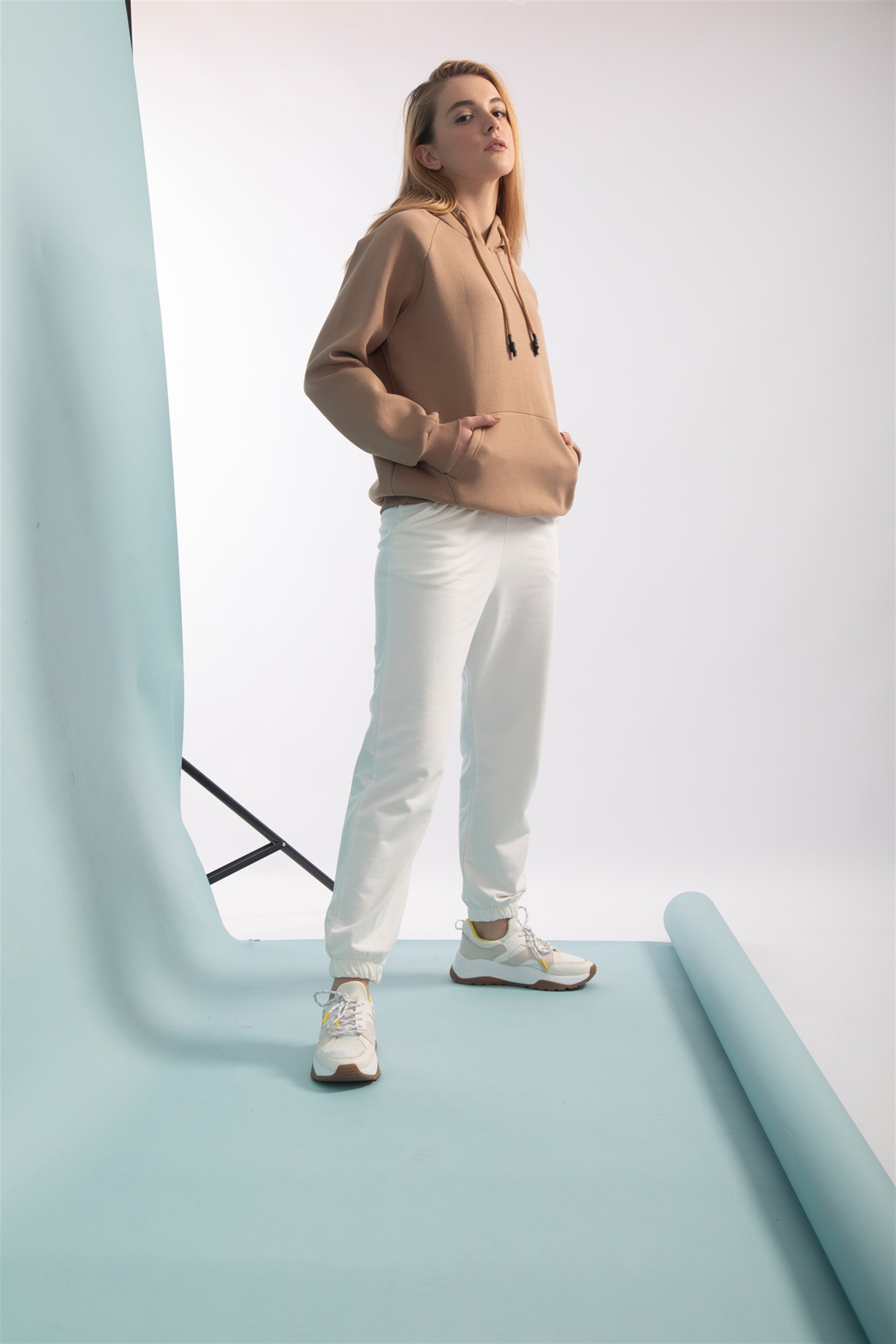 Trendiz Kadın Basic Sweatshirt Kahverengi