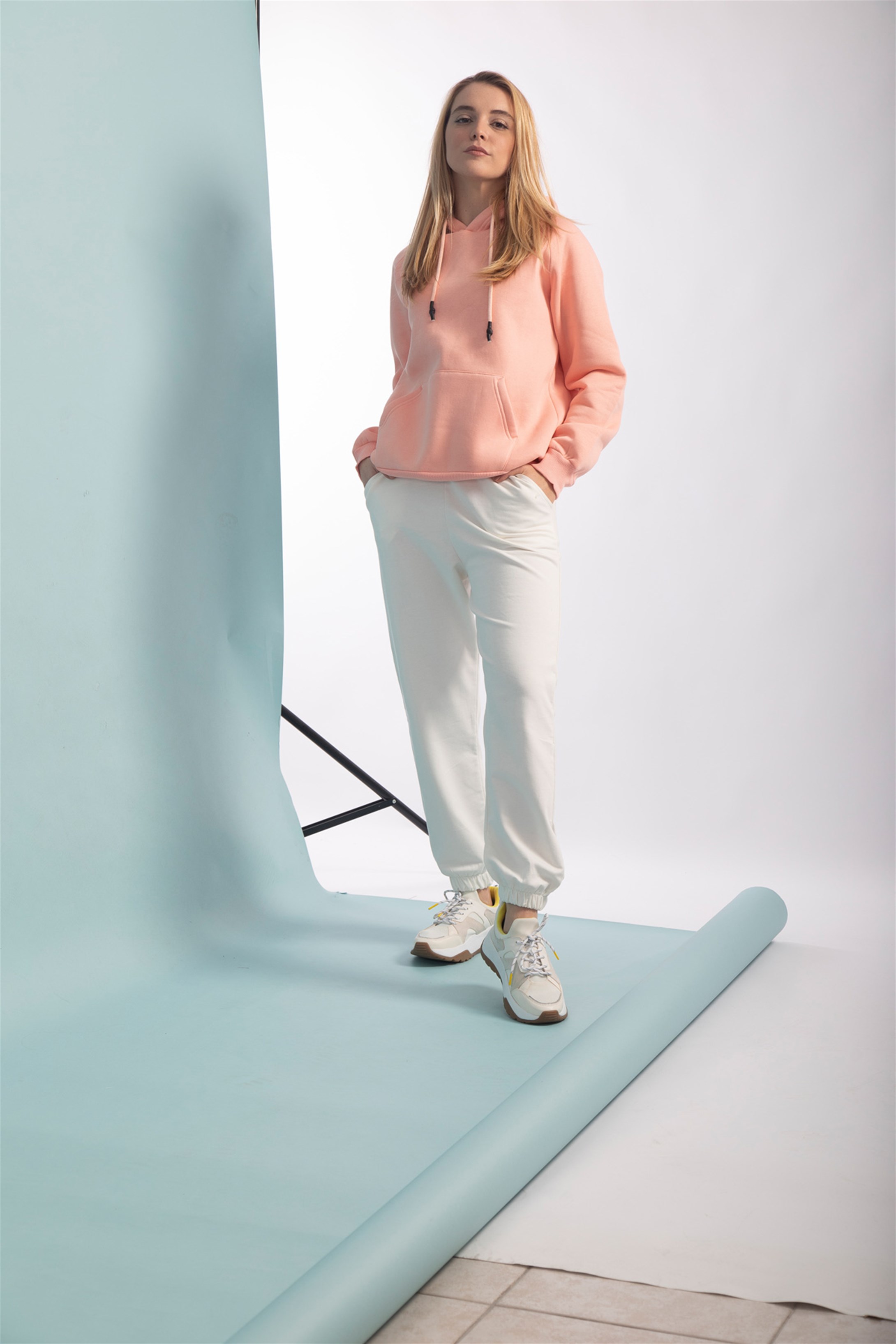Trendiz Kadın Basic Sweatshirt Yavruagzı