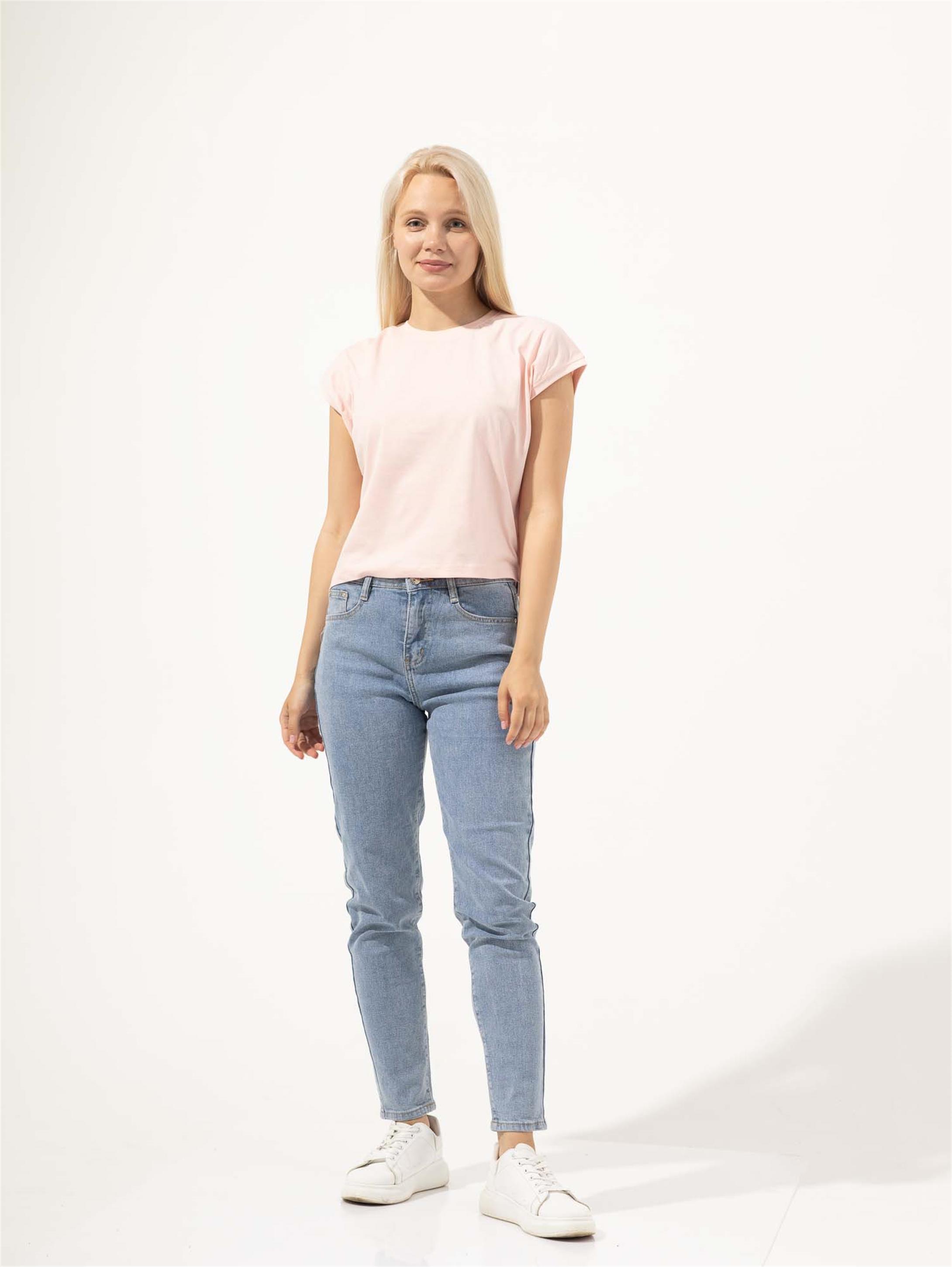 Trendiz Kadın Yarasa Tshirt Pembe