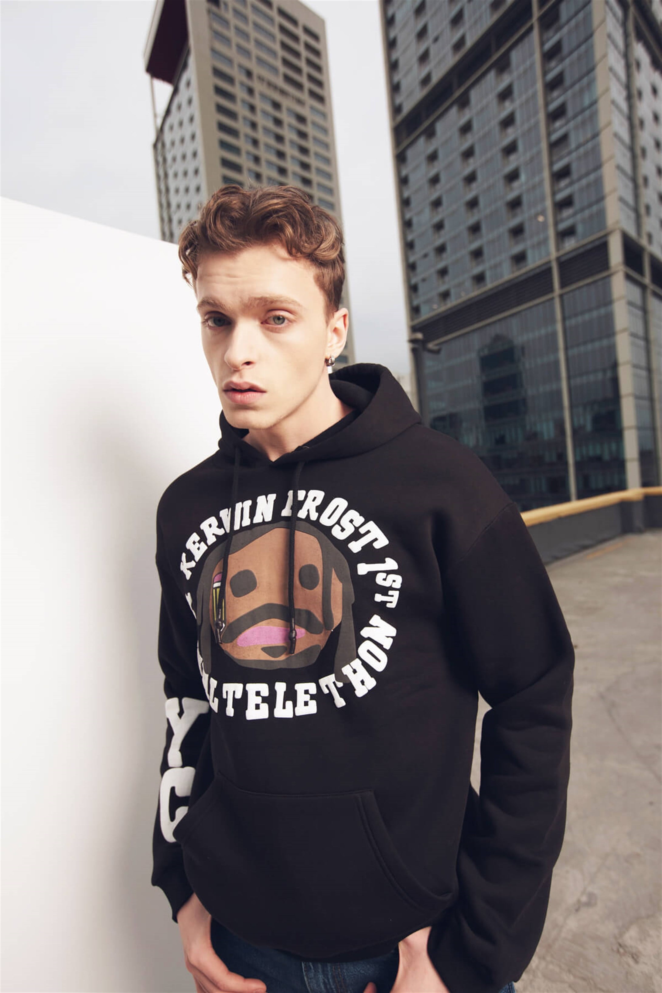 Trendiz Kerwin Frost Siyah Unisex Sweatshirt