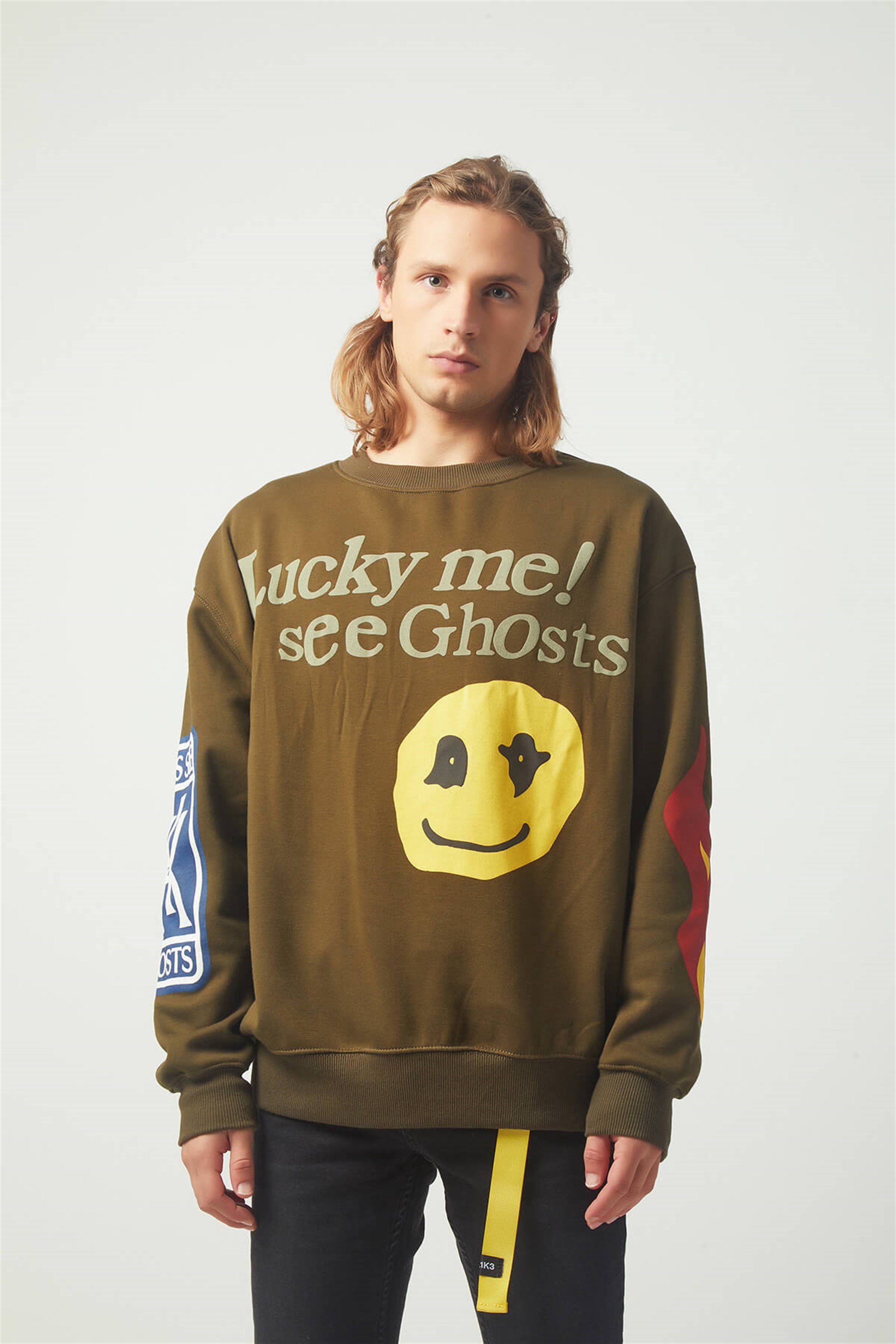 Trendiz luckme Oversıze Sweatshirt Yesil TR30015
