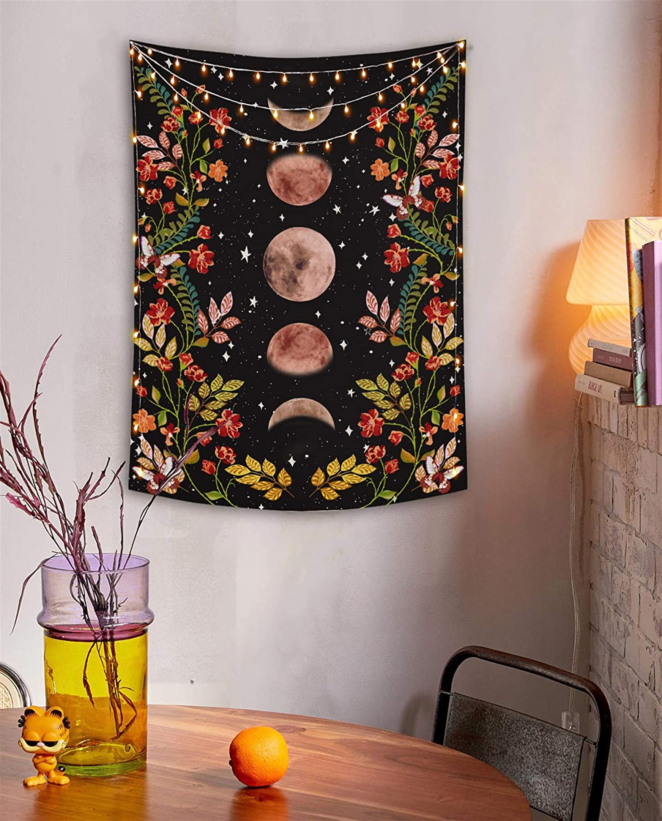 Trendiz Moons Siyah Duvar Halısı 75x100 W20009