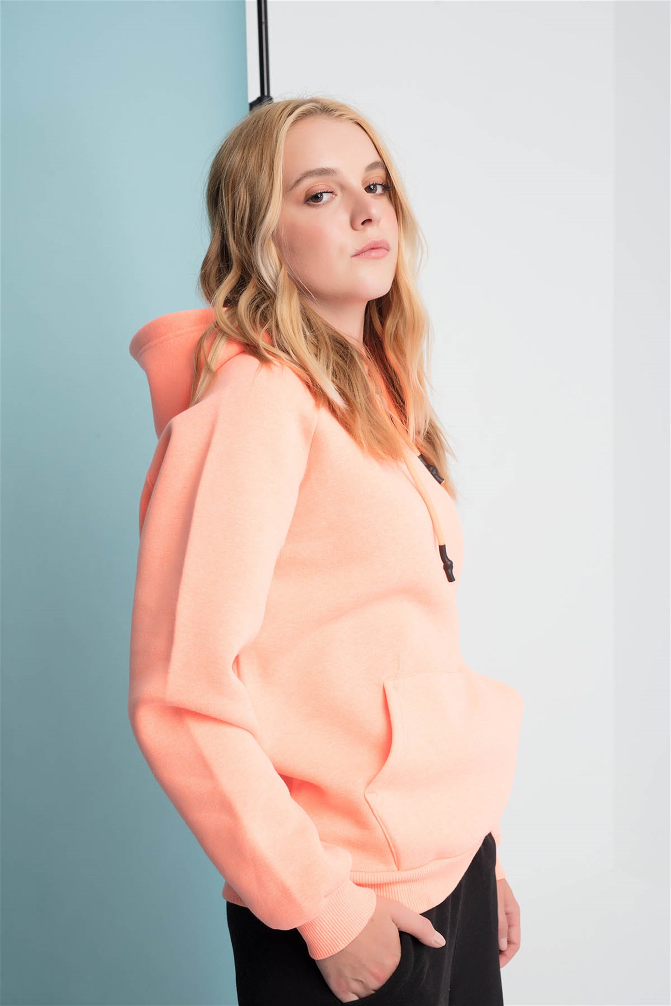 Trendiz Neon Hoodie Turuncu 111194