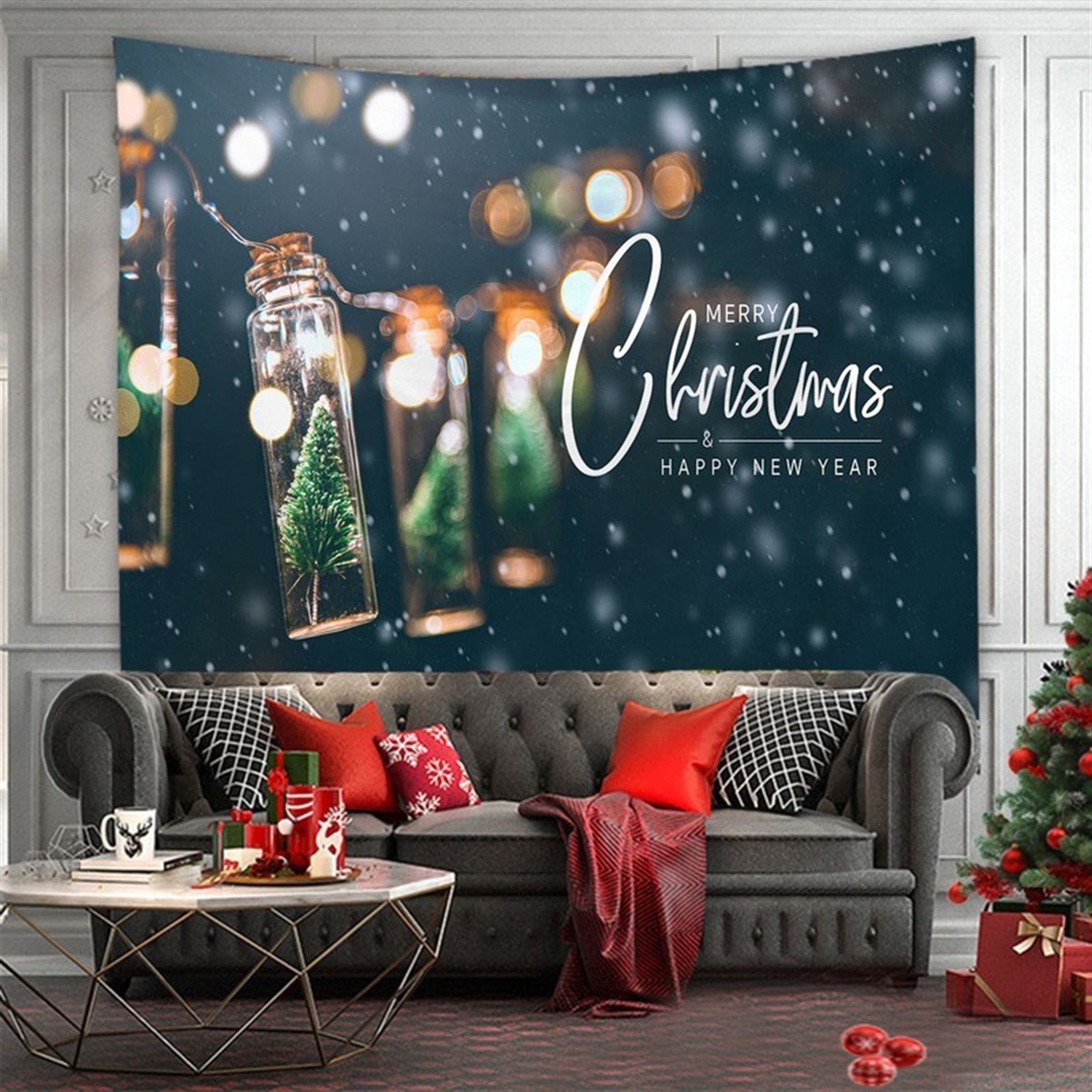 Trendiz New Cristmans Duvar Halısı 150x100 W20021