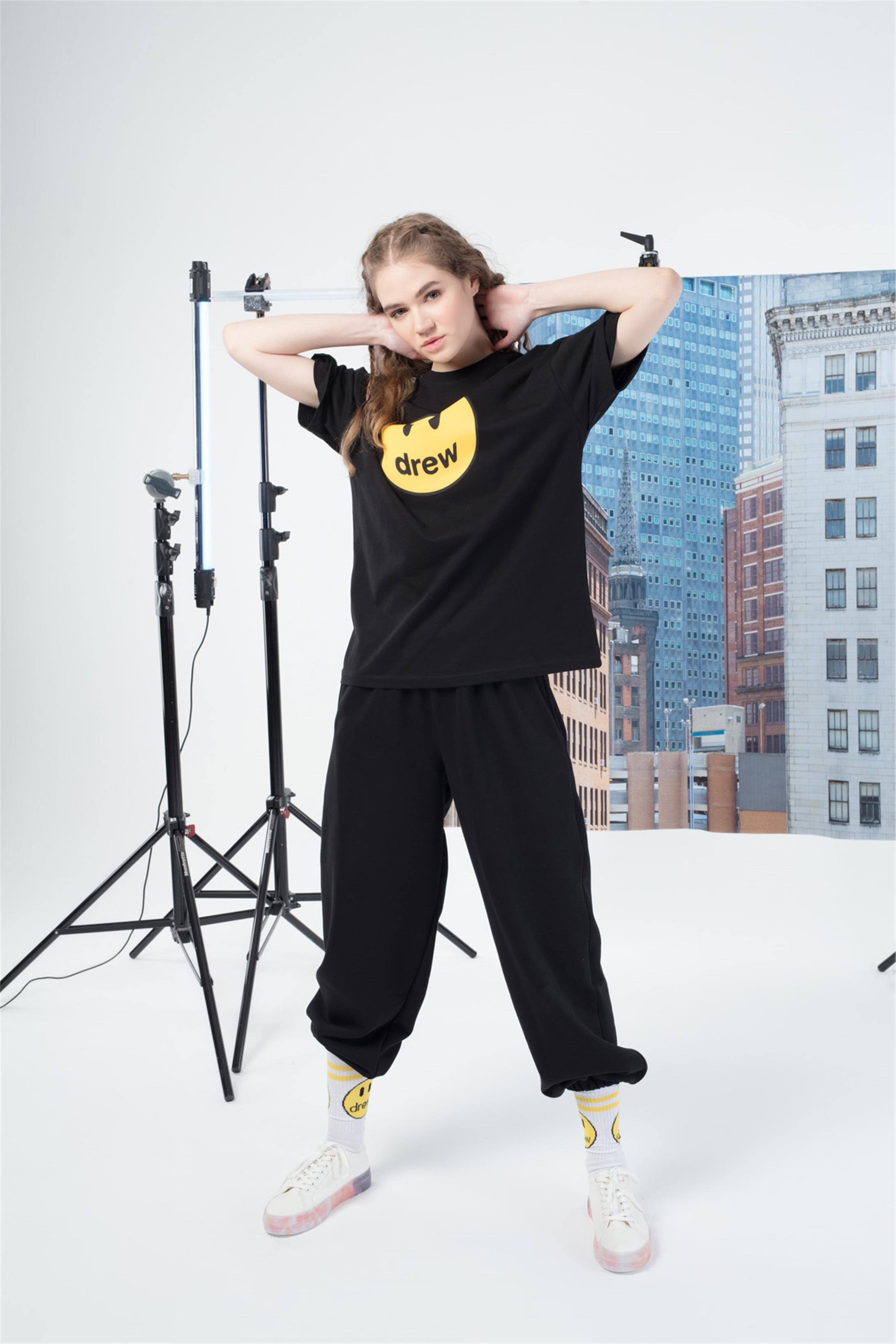 Trendiz Oversize Drew Unisex Özel Seri Tshirt Siyah