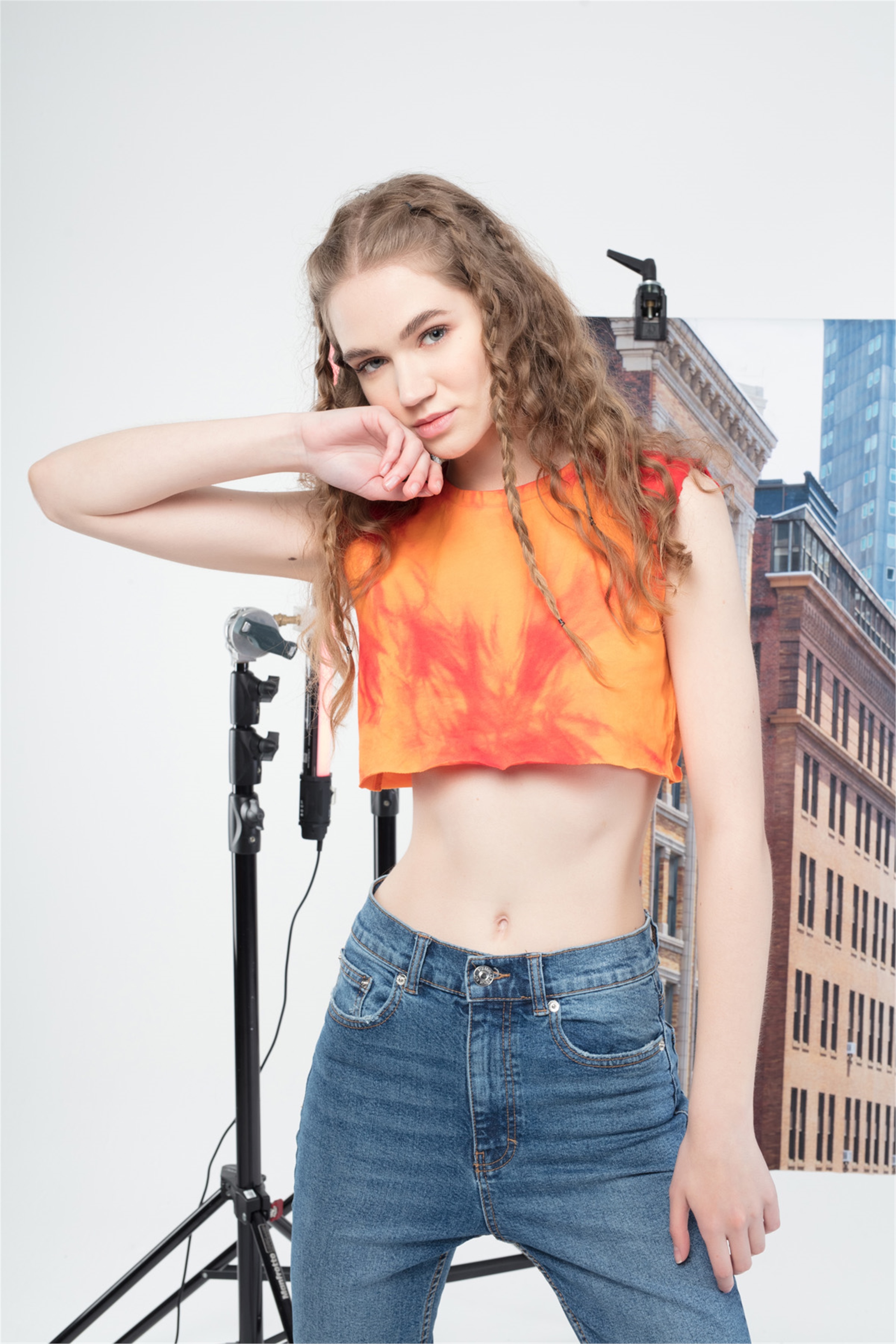 Trendiz Ovesize Croptop Tshirt Turuncu