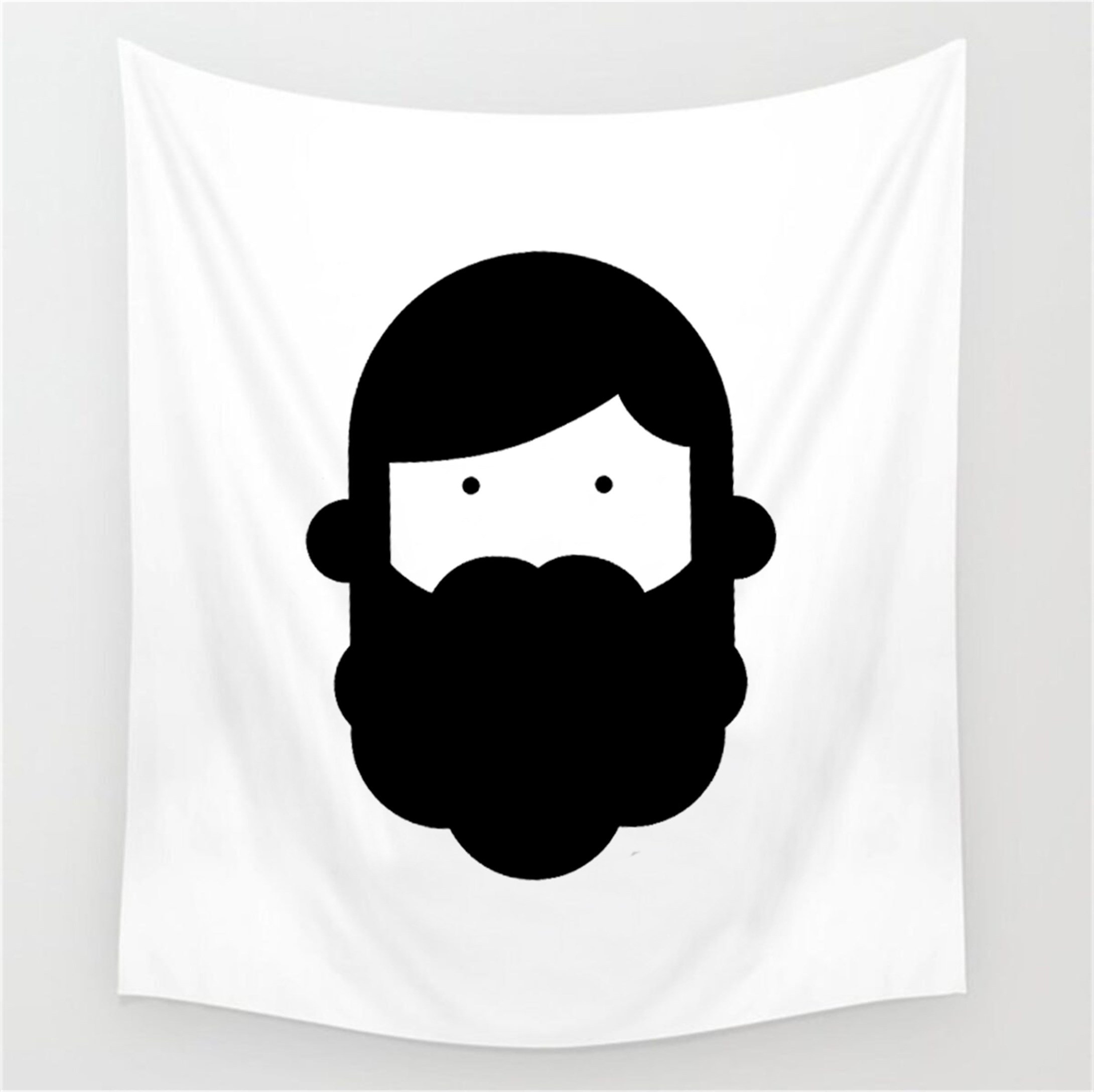 Trendiz Remixadam Beyaz Logo Duvar Örtüsü