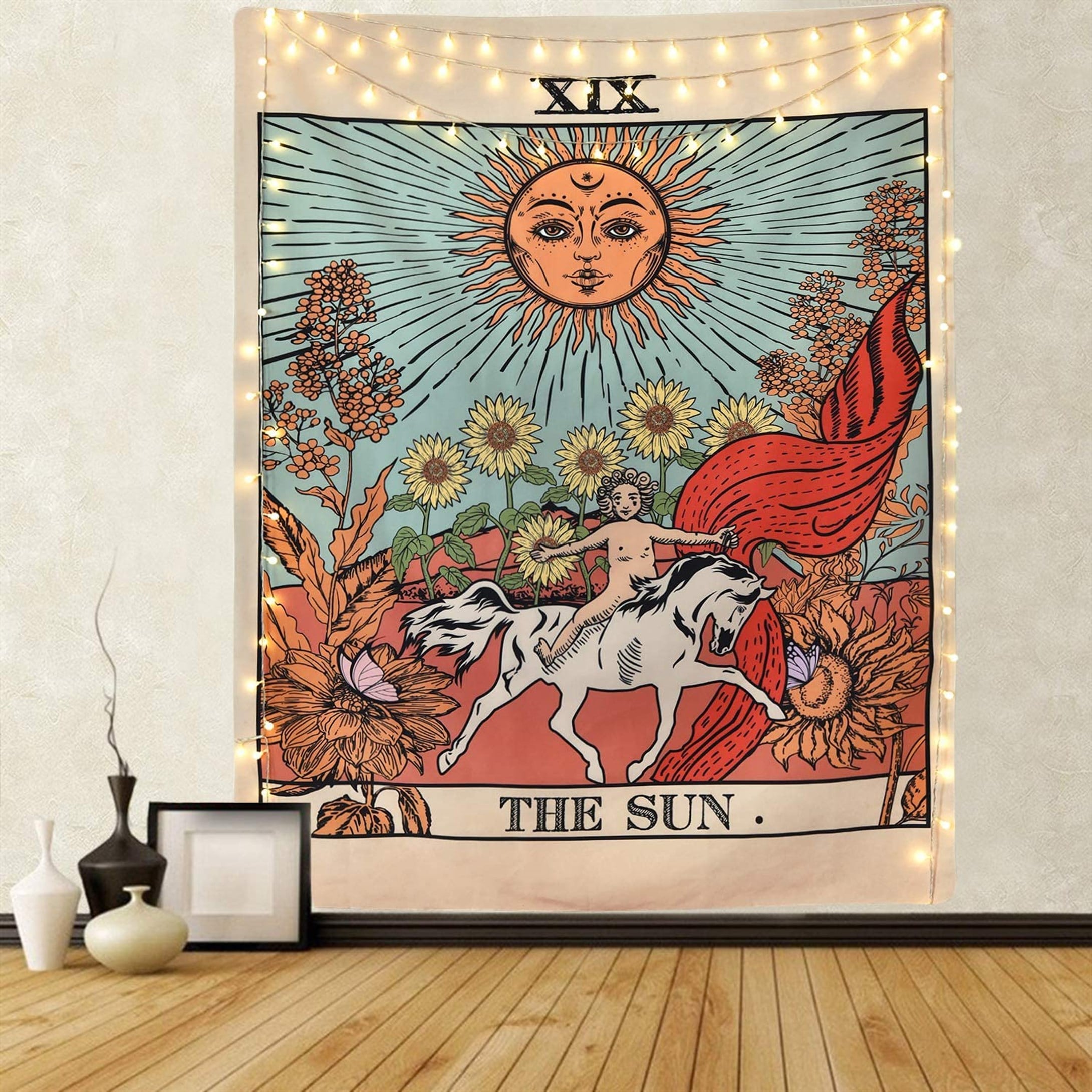 Trendiz The Sun Siyah Duvar Halısı 75x100 W20016