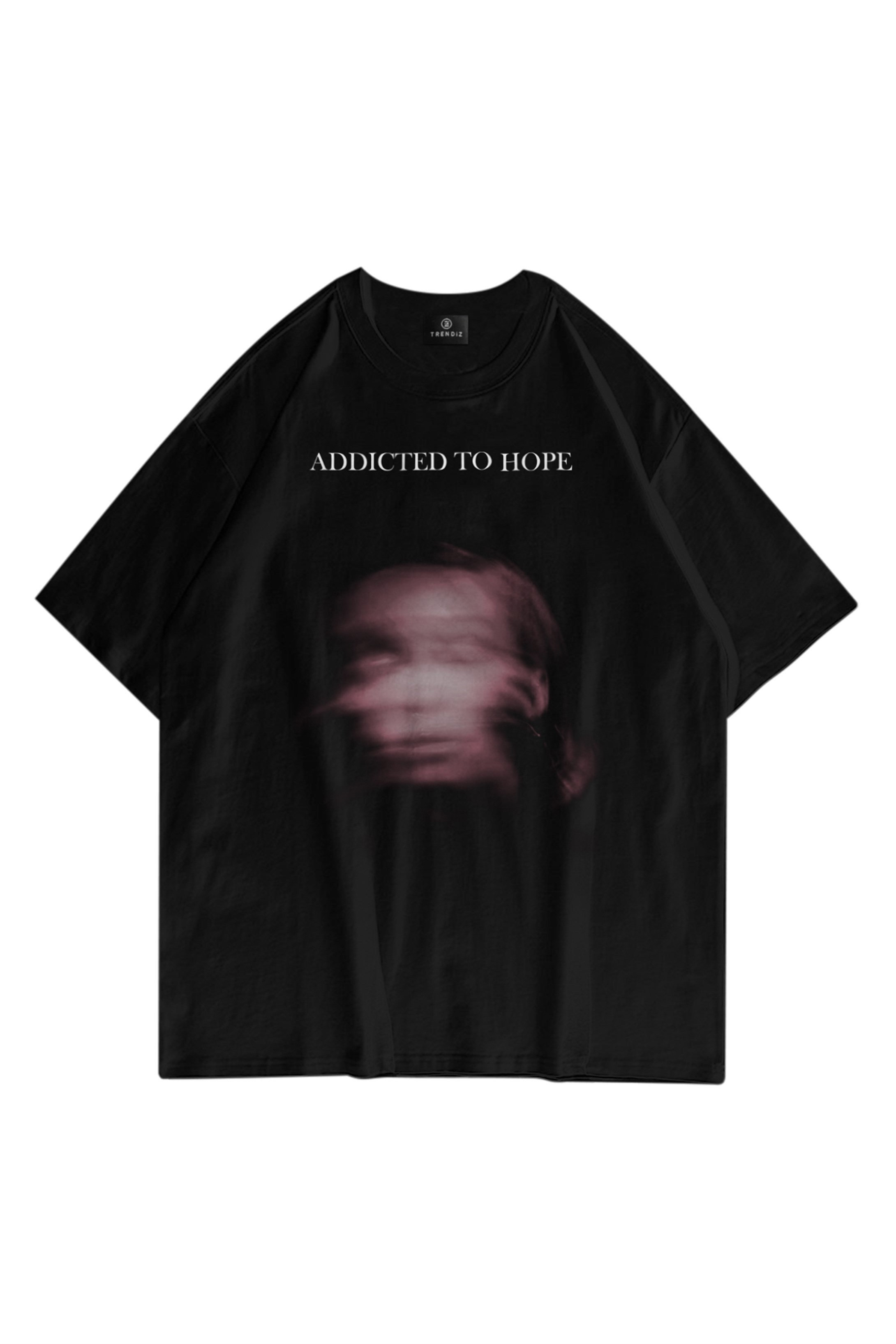 Trendiz Unisex Addicted to Hope Tshirt Siyah