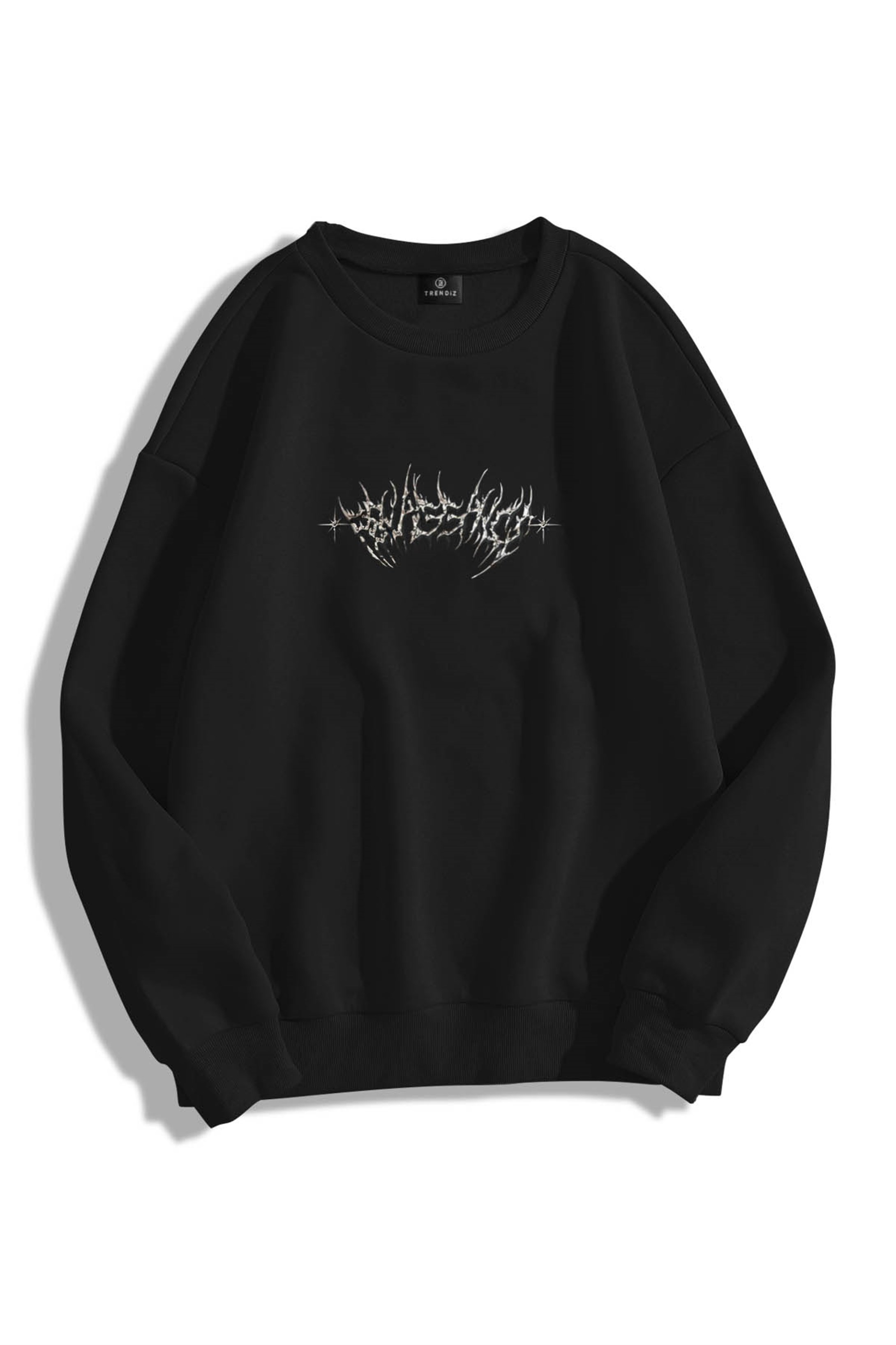 Trendiz Unisex Angel Bisiklet Yaka Sweatshirt