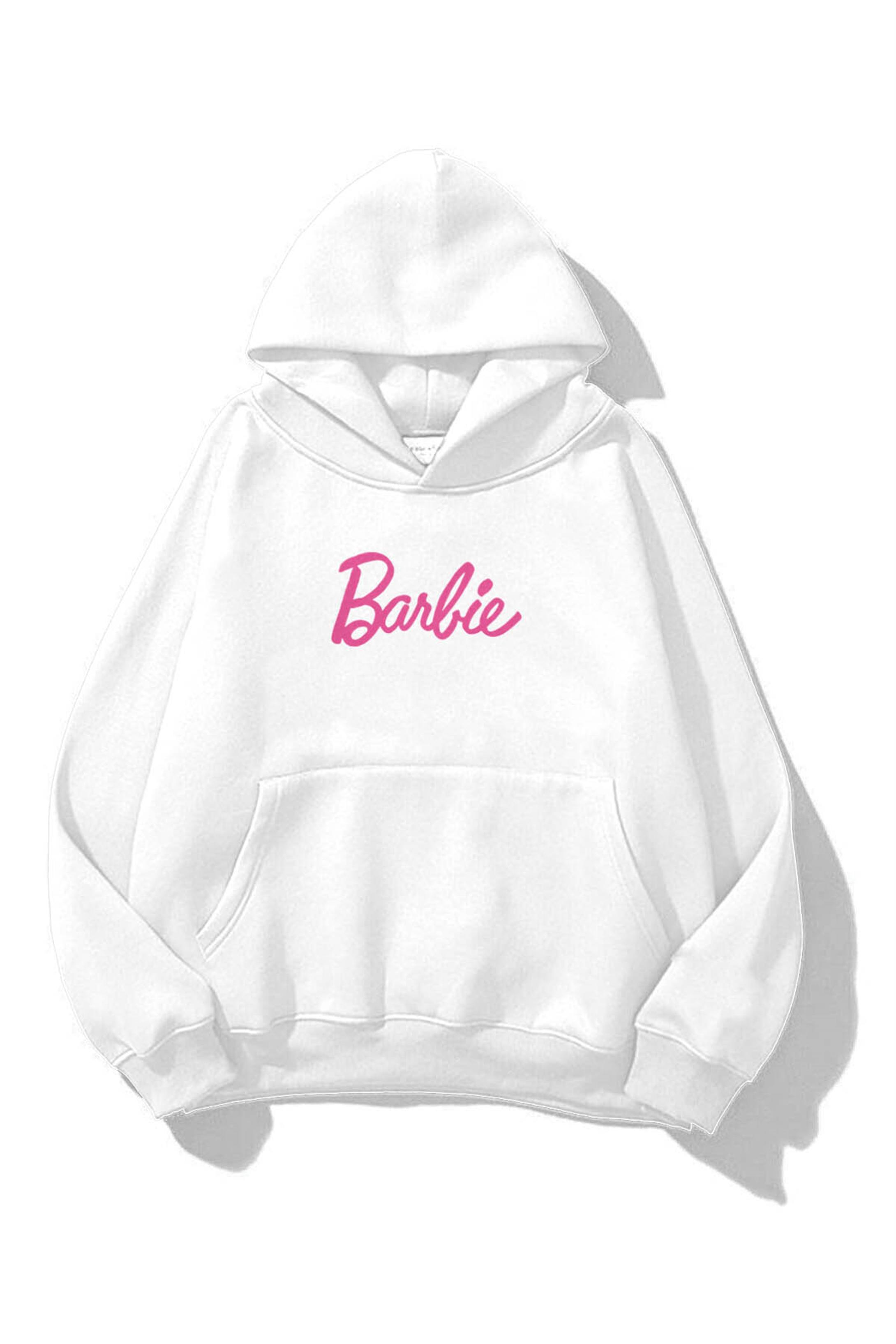 Trendiz Unisex Barbie Sweatshirt Beyaz