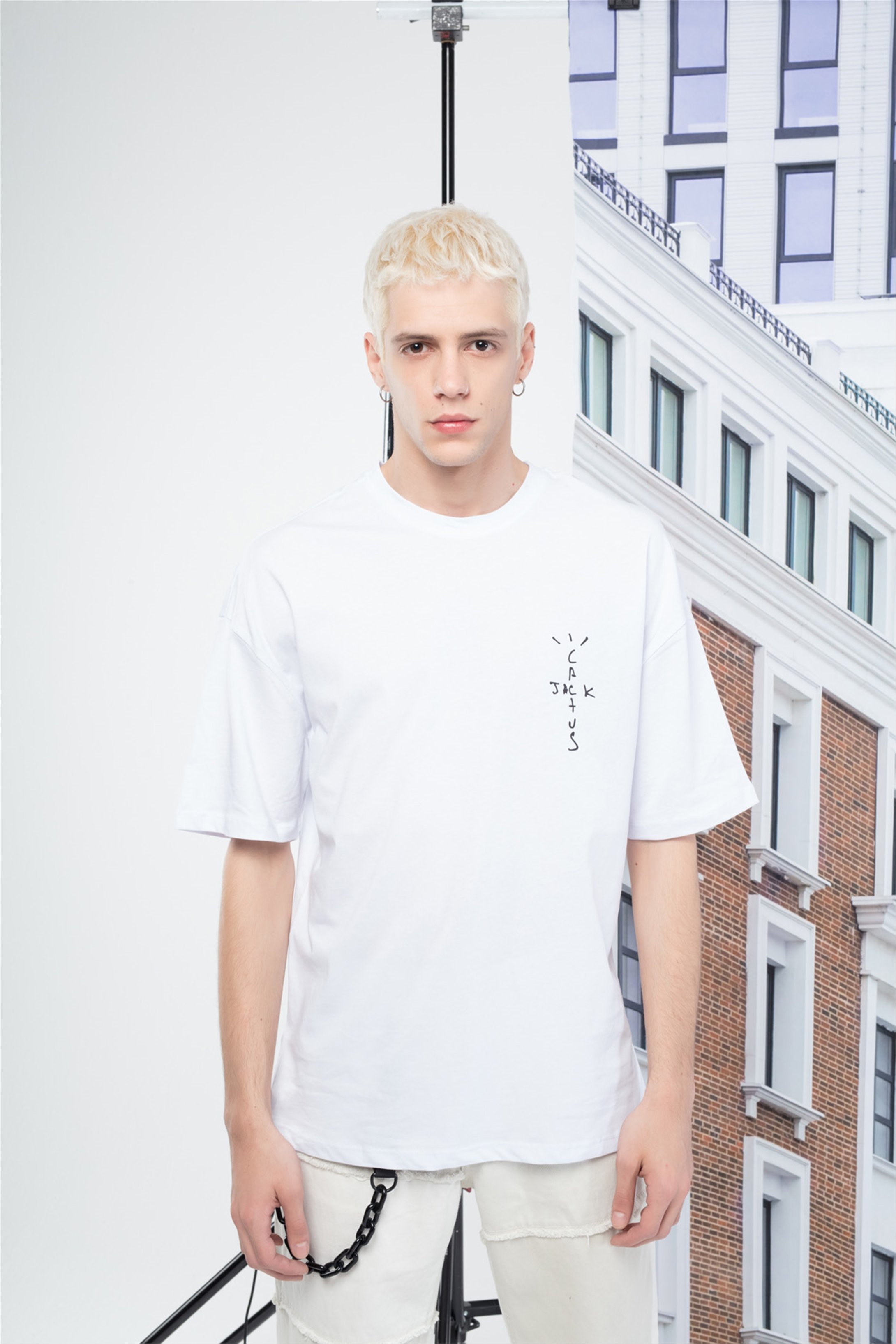 Trendiz Unisex Cactusjack Tshirt Beyaz