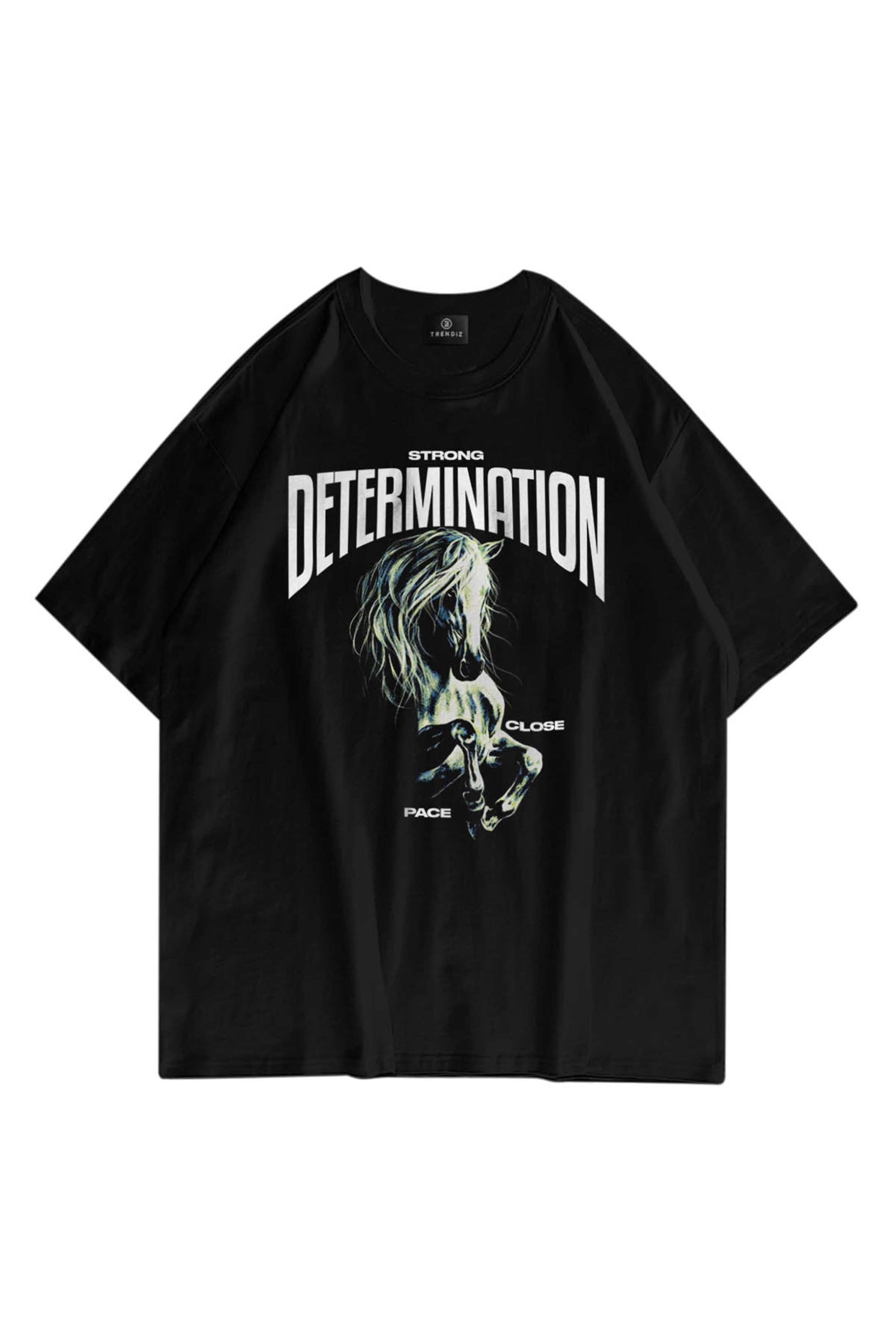 Trendiz Unisex Determination Siyah Tshirt