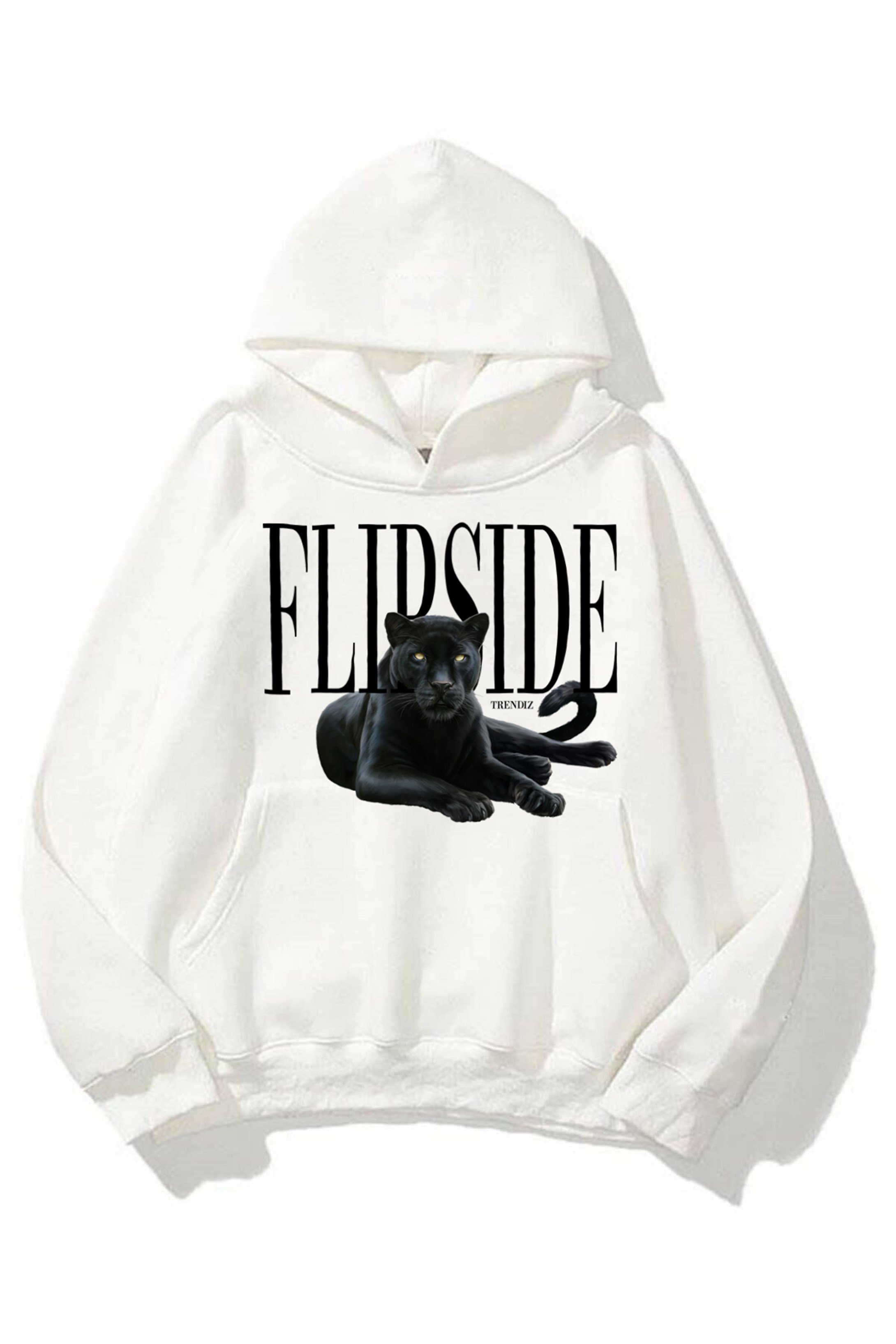 Trendiz Unisex Flipside Sweatshirt Beyaz