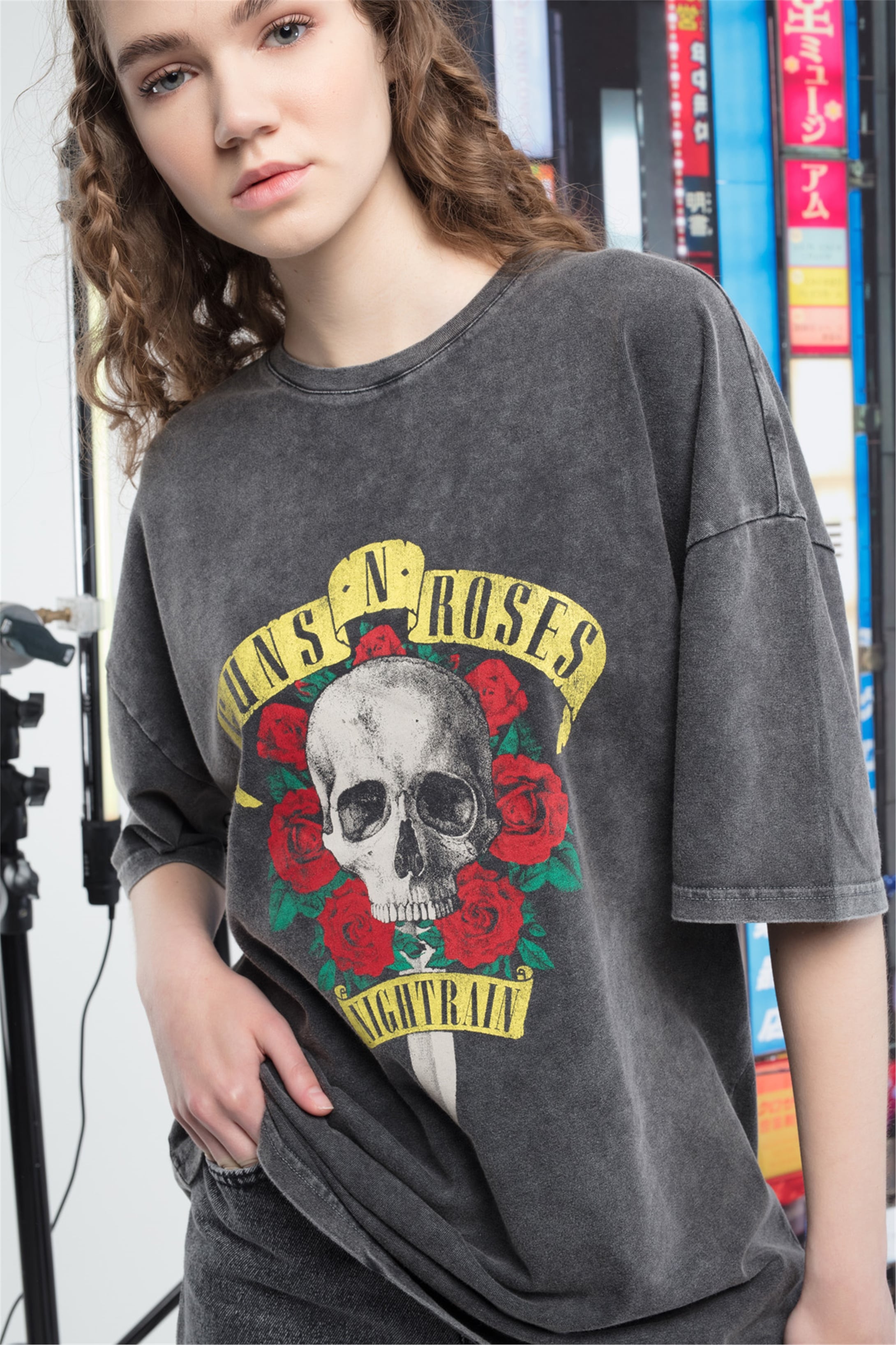 Trendiz Unisex Gunsnroses Tshirt Antrasit