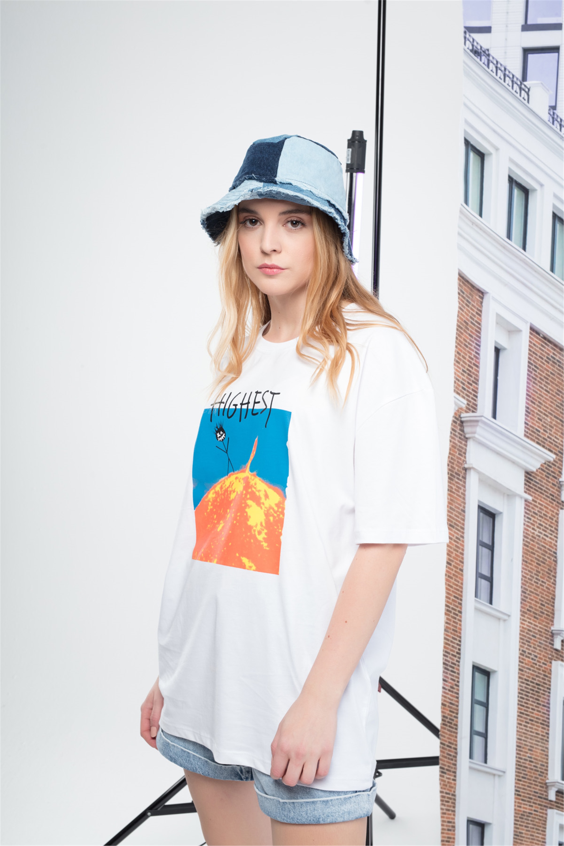 Trendiz Unisex Highest Beyaz Tshirt