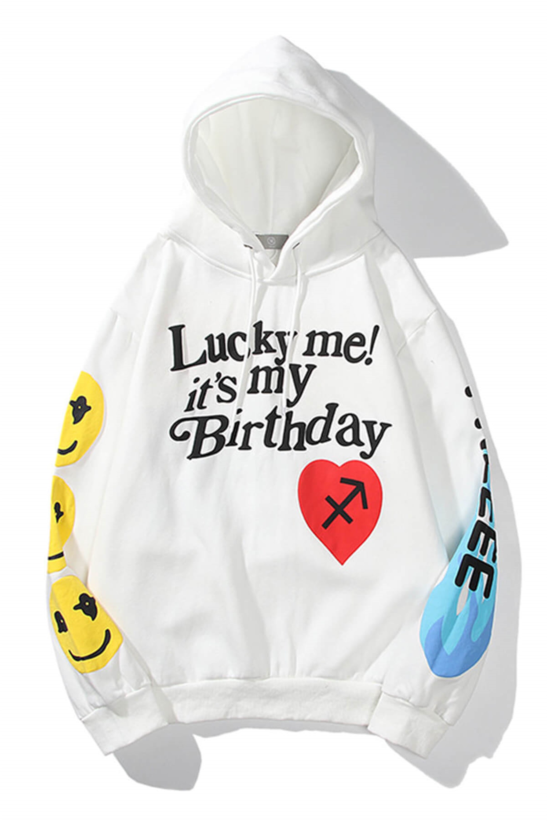 Trendiz Unisex It's My Birthday Beyaz Sweatshirt