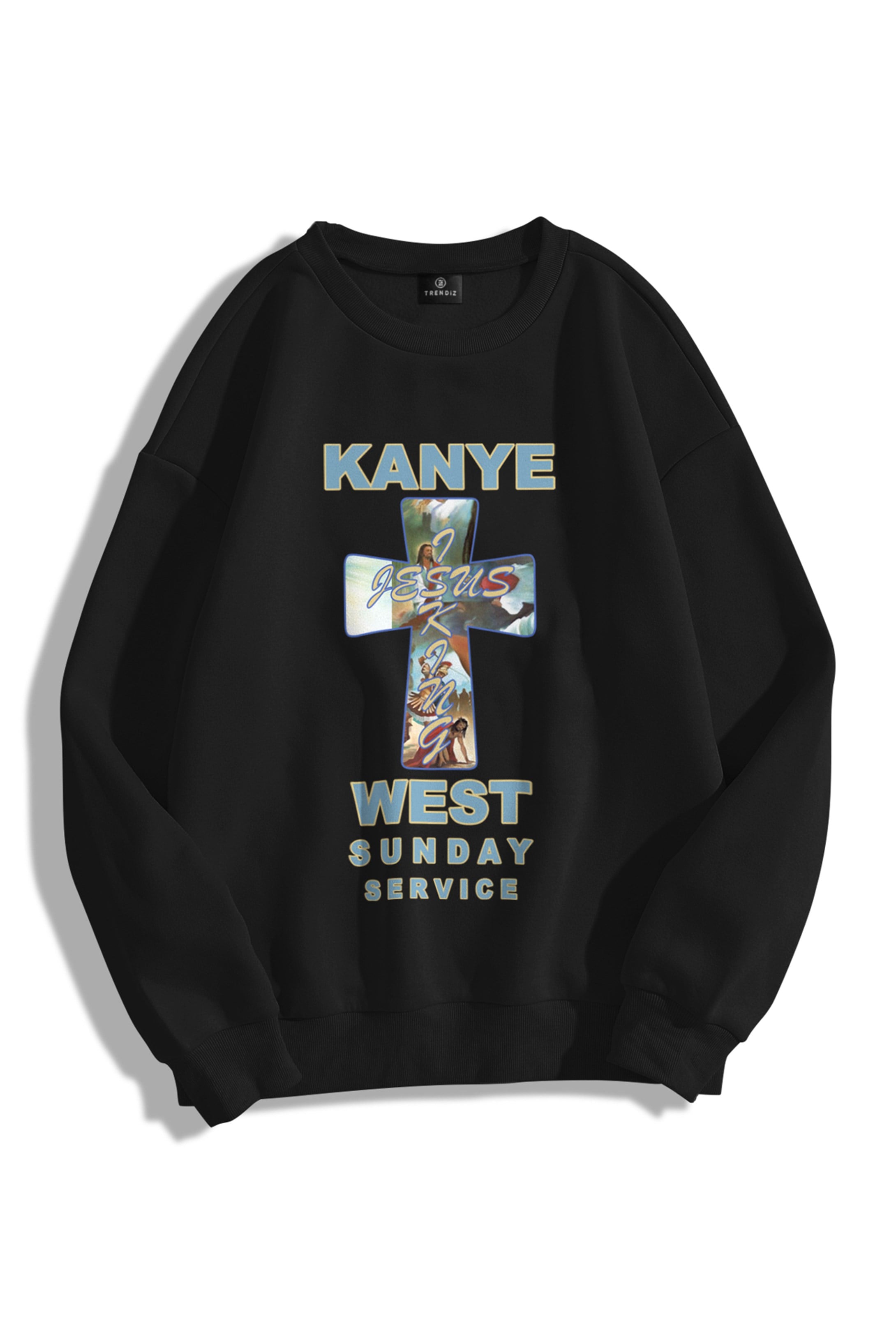 Trendiz Unisex Kanye Sunday Service Bisiklet Yaka Sweatshirt