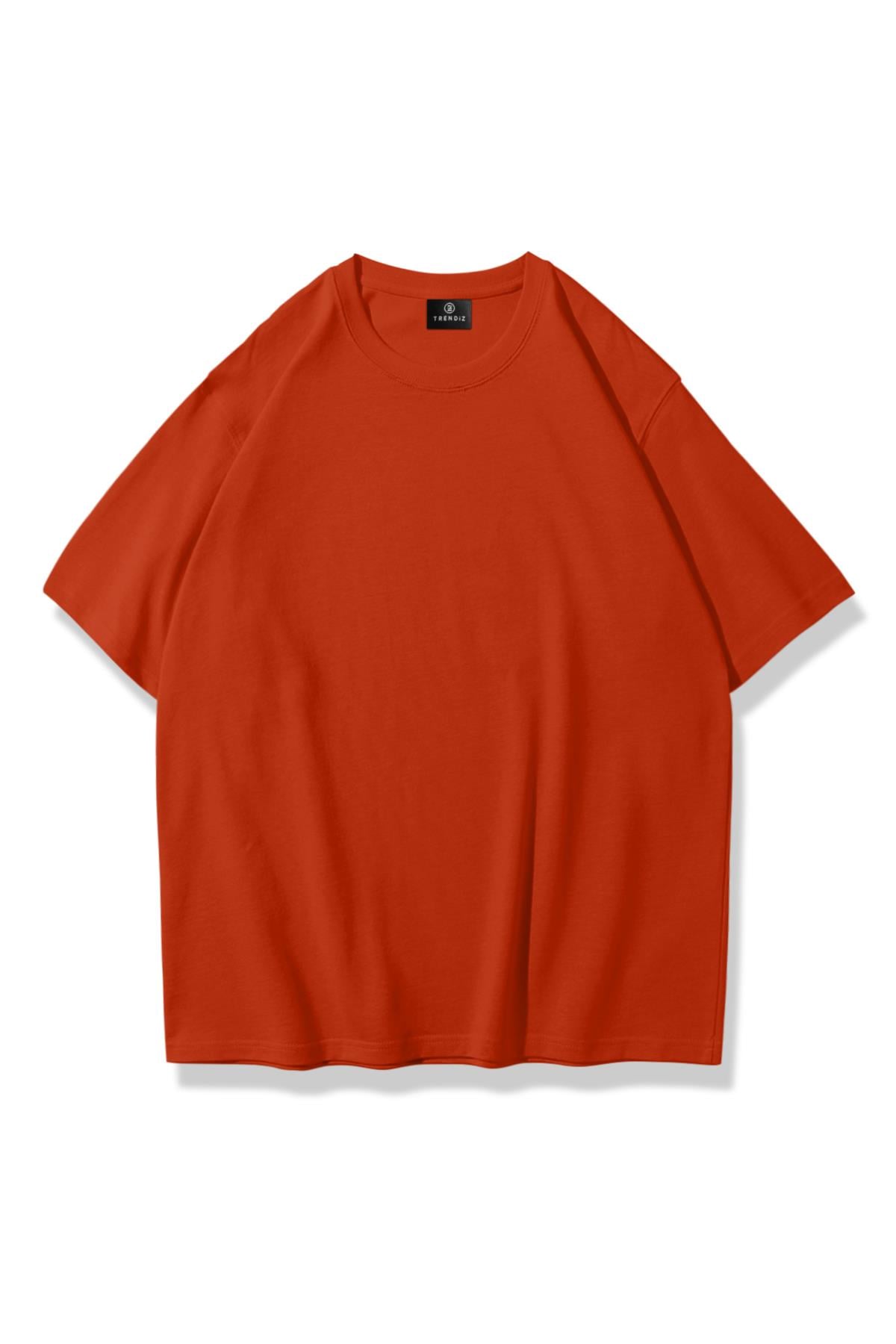 Trendiz Unisex Kiremit Basic Tshirt