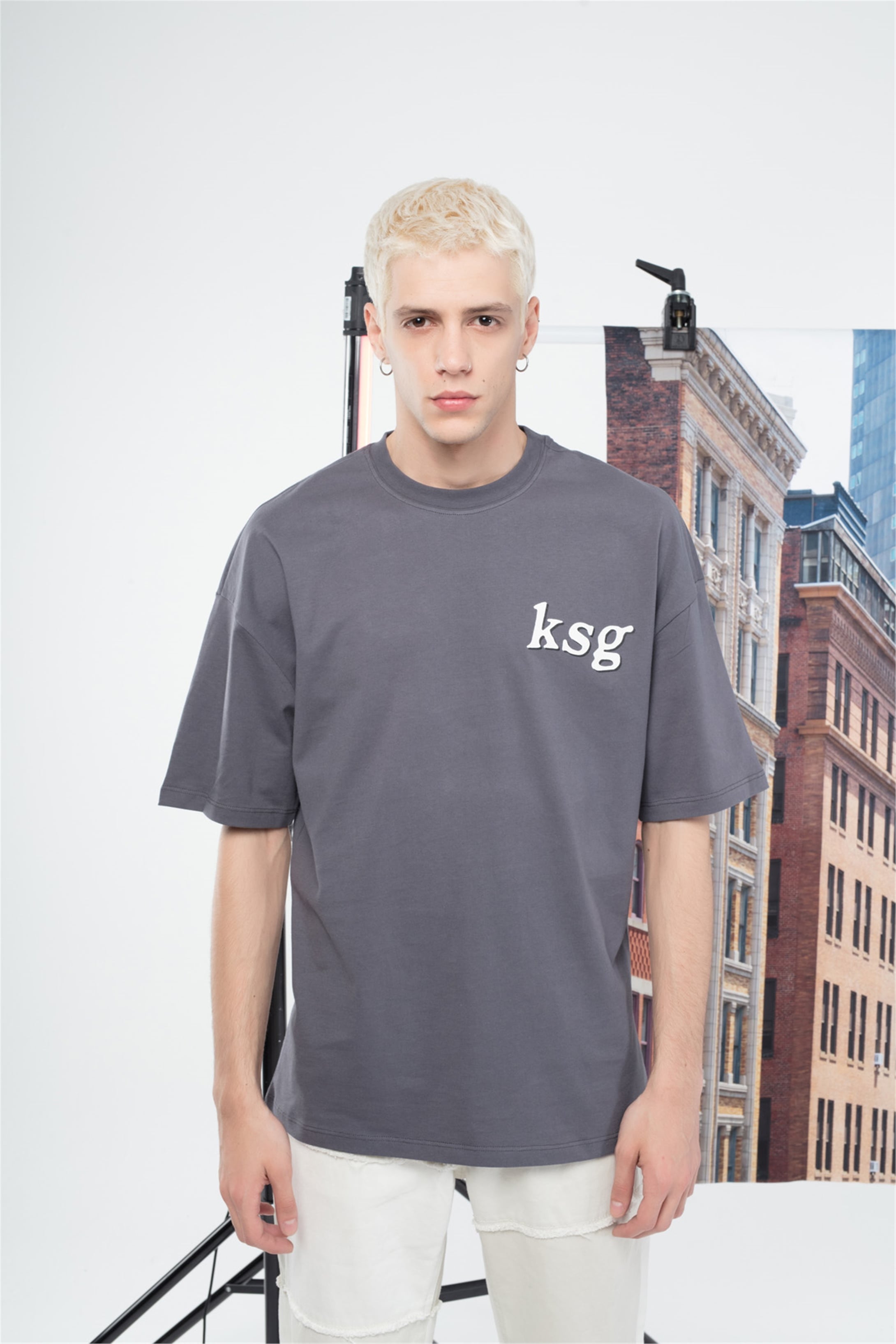 Trendiz Unisex Ksg Tshirt Antrasit