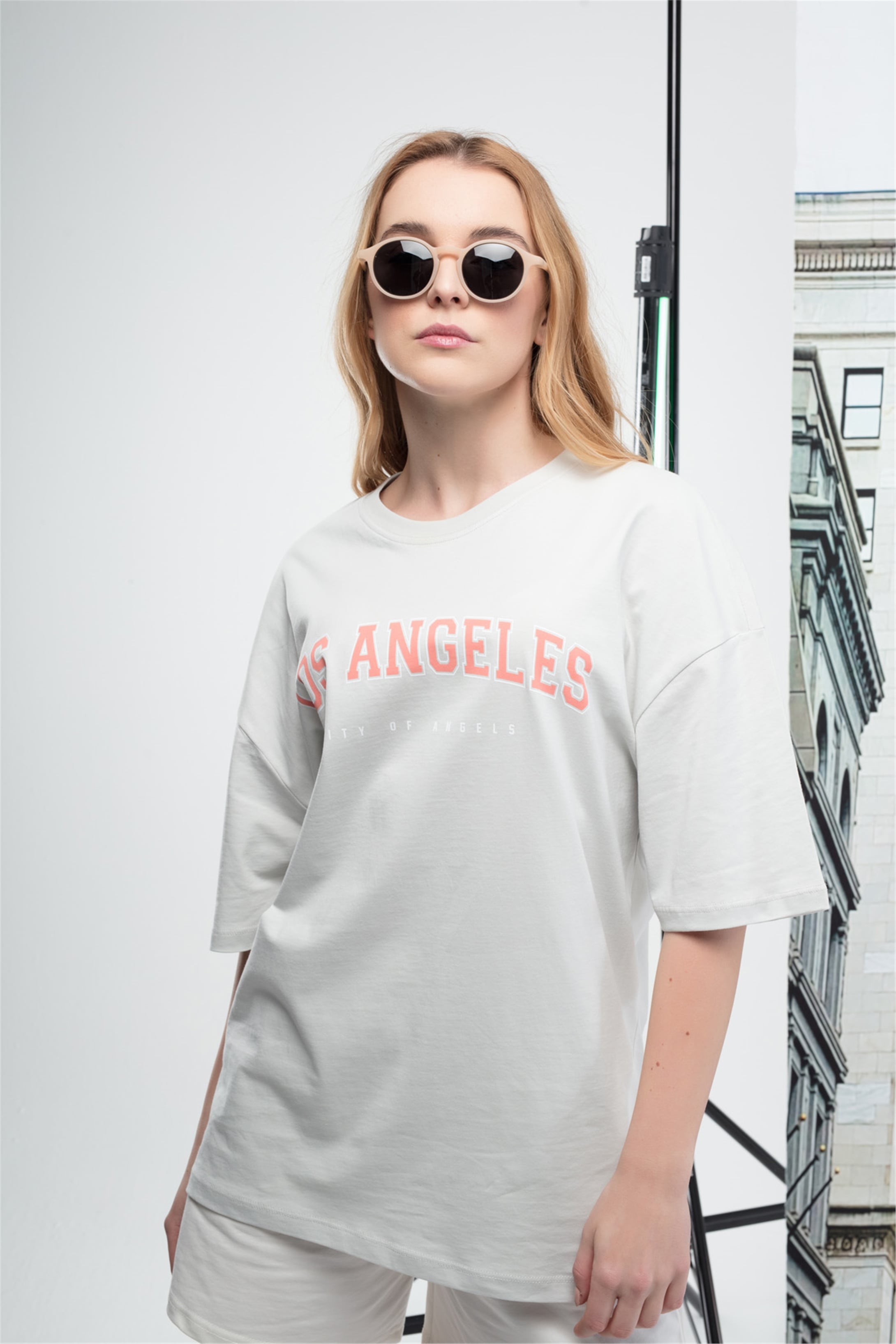 Trendiz Unisex Los Angeles Tshirt Taş