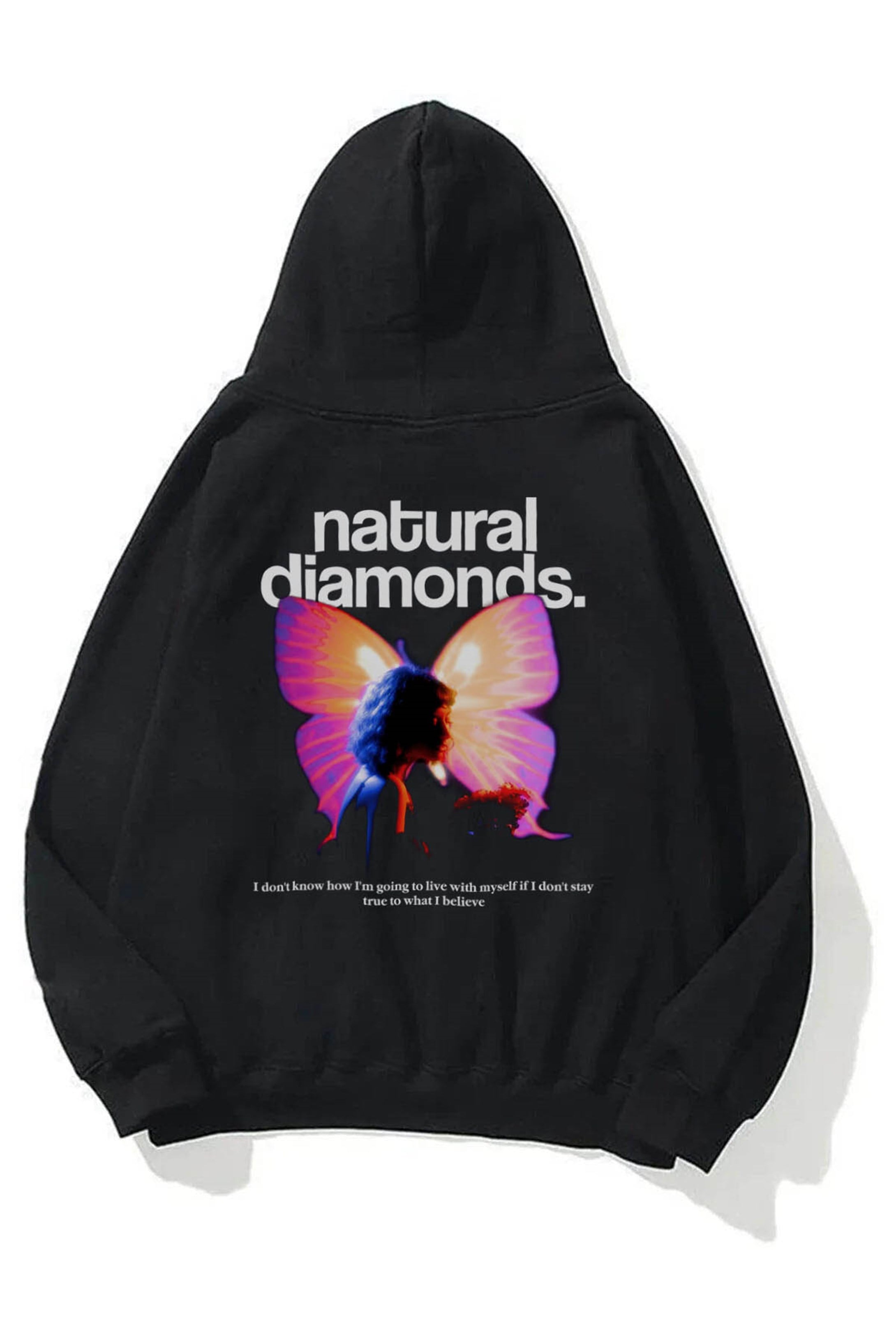 Trendiz Unisex Natural Diamonds Sweatshirt Siyah