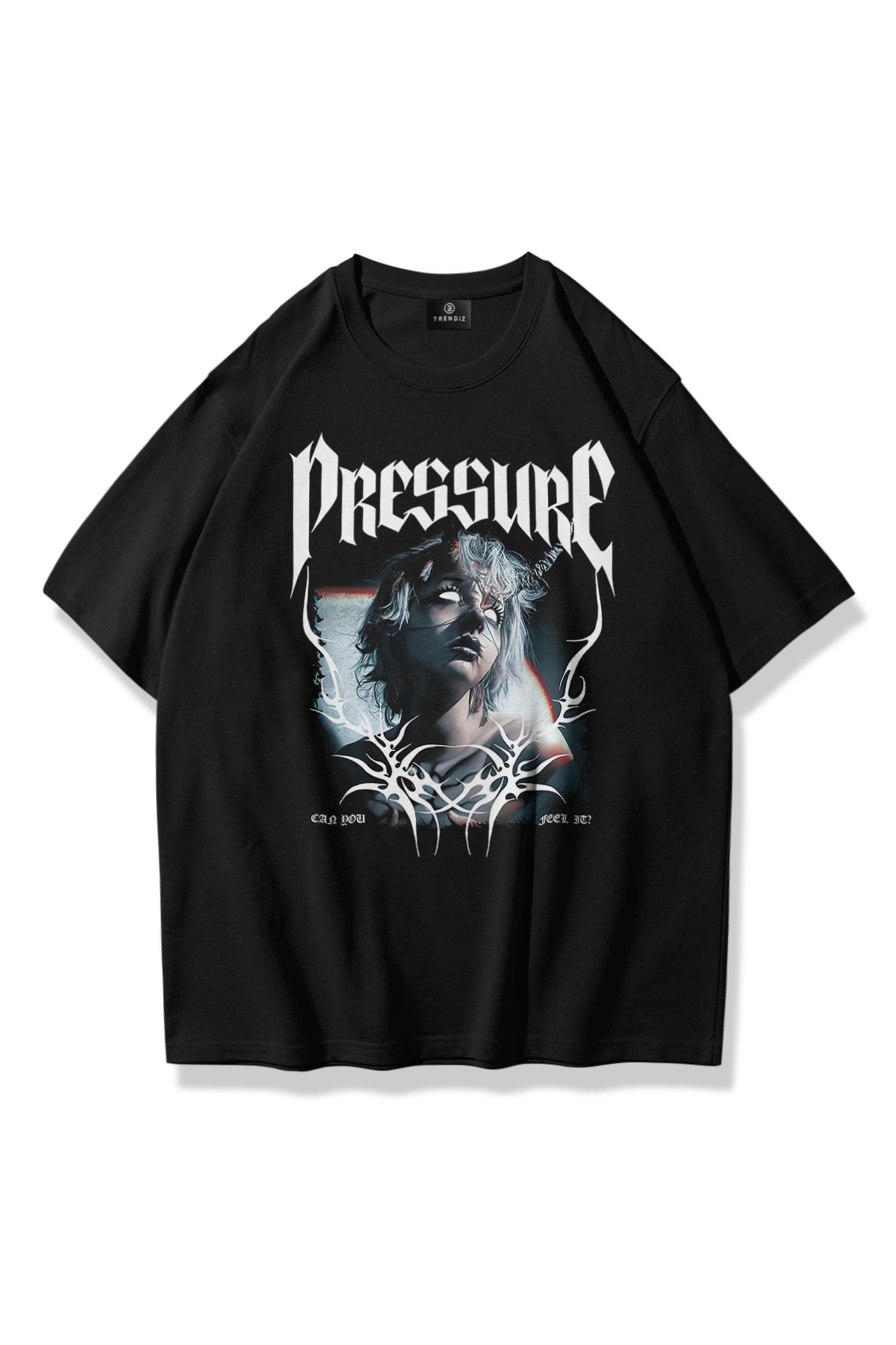 Trendiz Unisex Pressure Tshirt Siyah