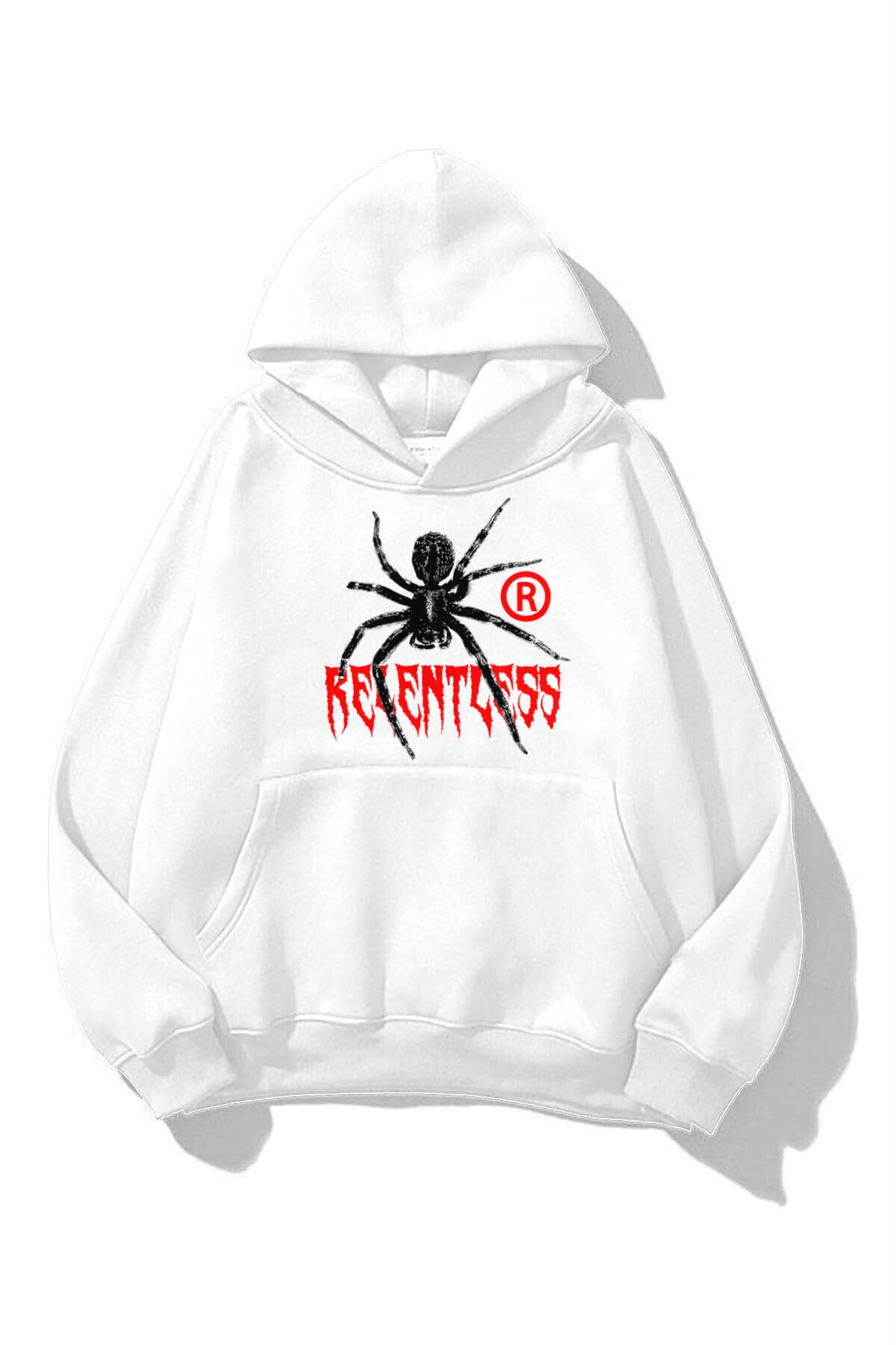 Trendiz Unisex Relentless Sweatshirt Beyaz