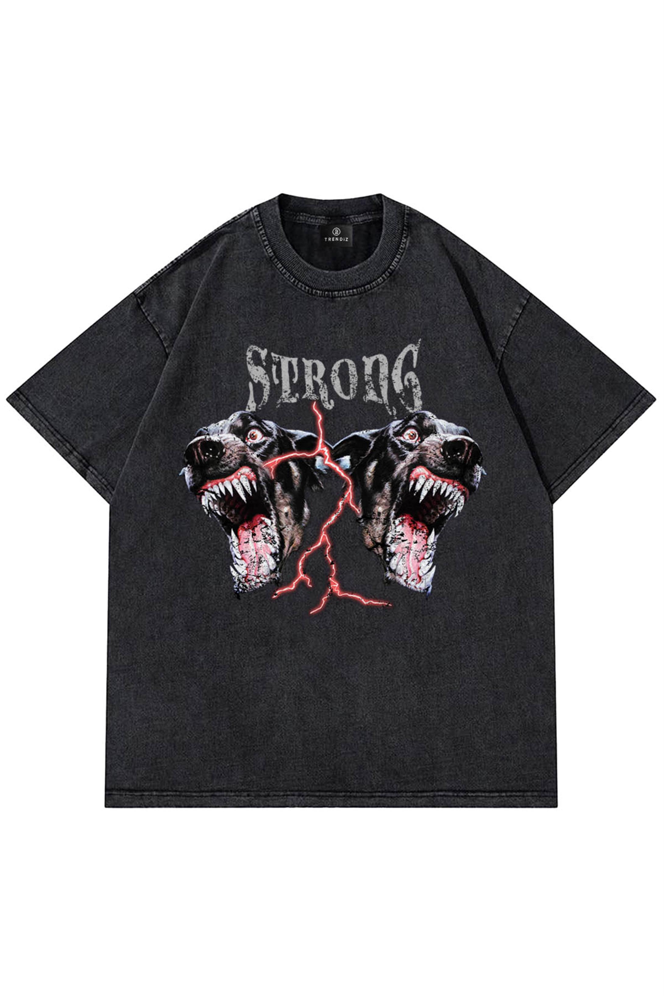 Trendiz Unisex Strong Yıkamalı Tshirt 