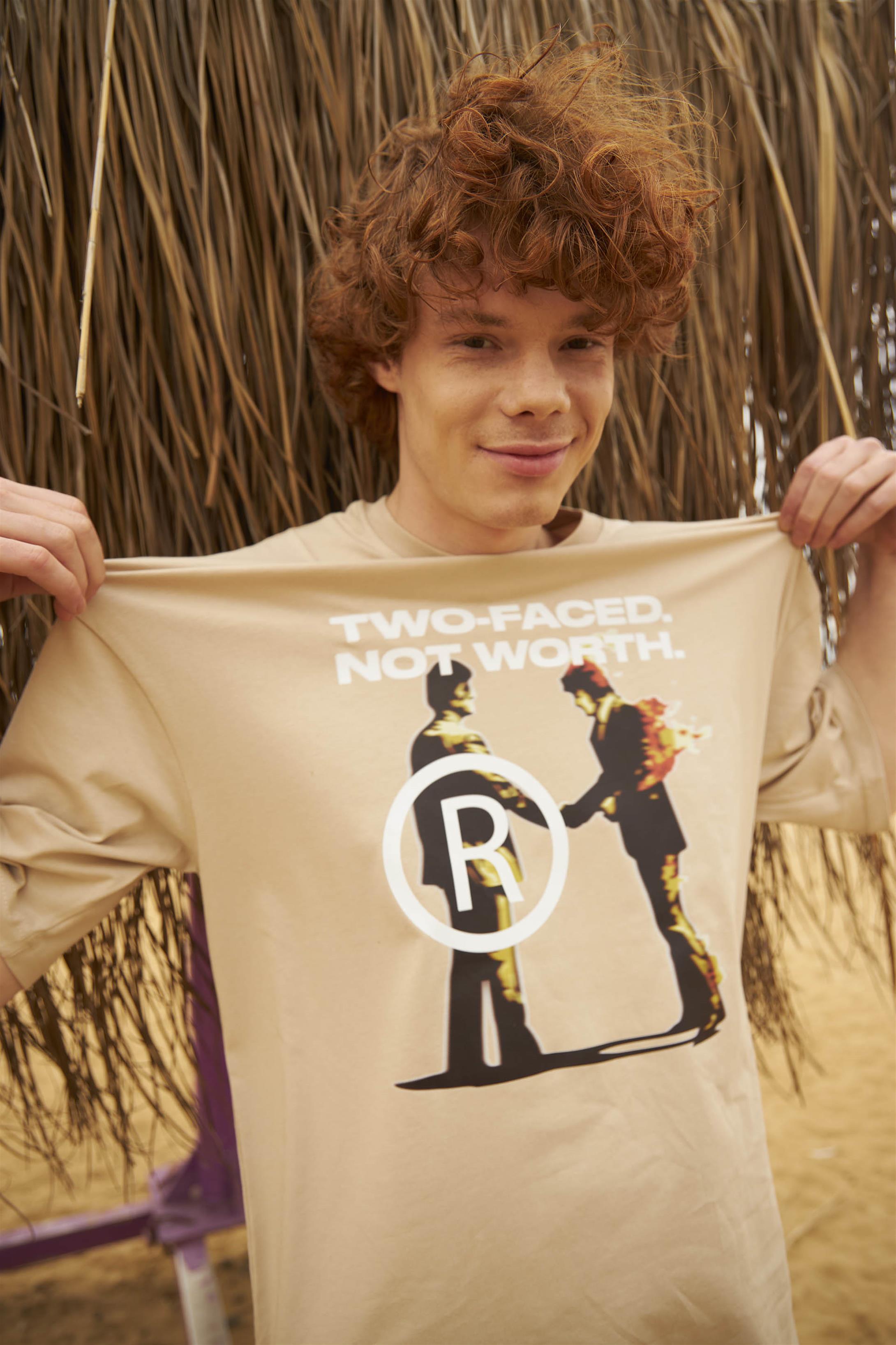 Trendiz Unisex Two Faced Tshirt Taş