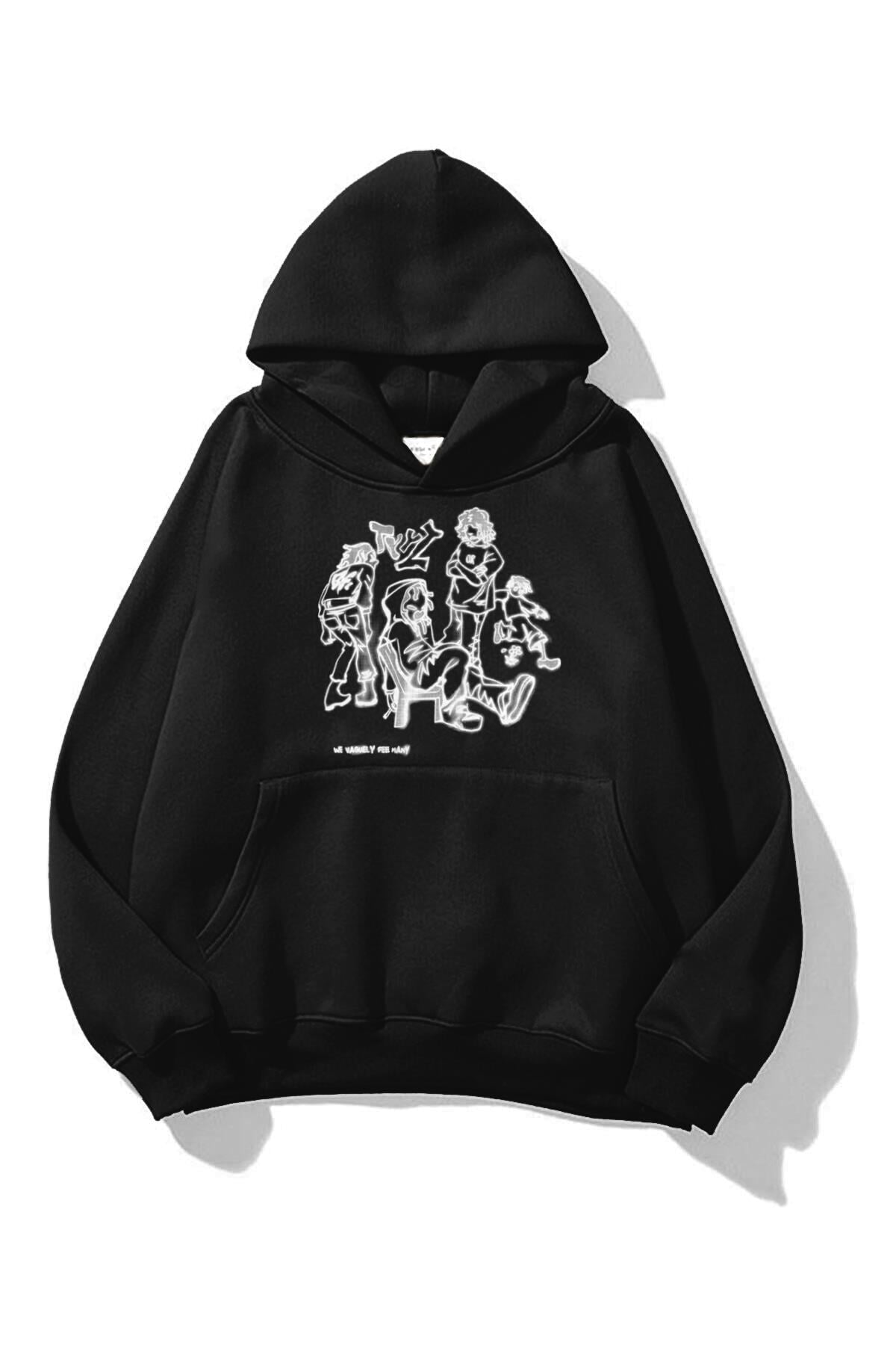 Trendiz Unisex TYYZ Sweatshirt Siyah