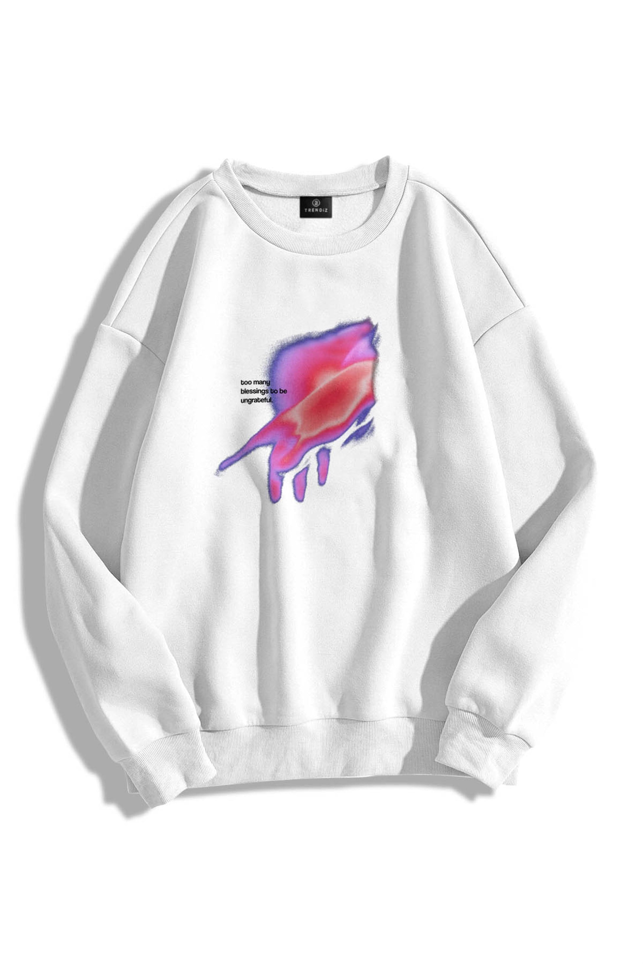 Trendiz Unisex Ungrateful Bisiklet Yaka Sweatshirt