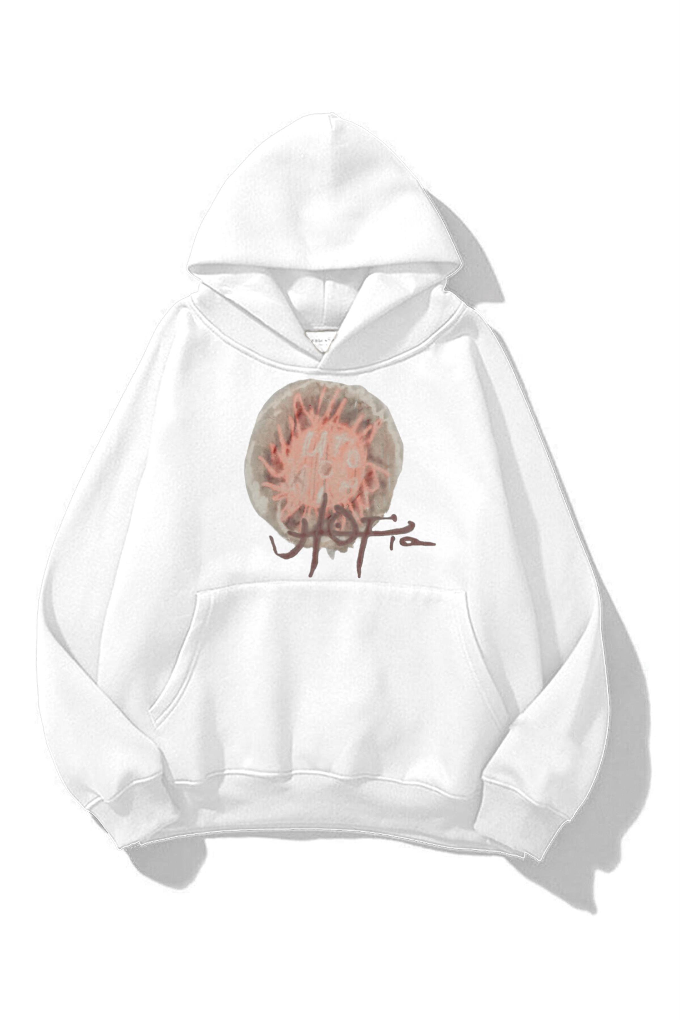 Trendiz Unisex Utopia 4th Album Travis Scott Sweatshirt Beyaz