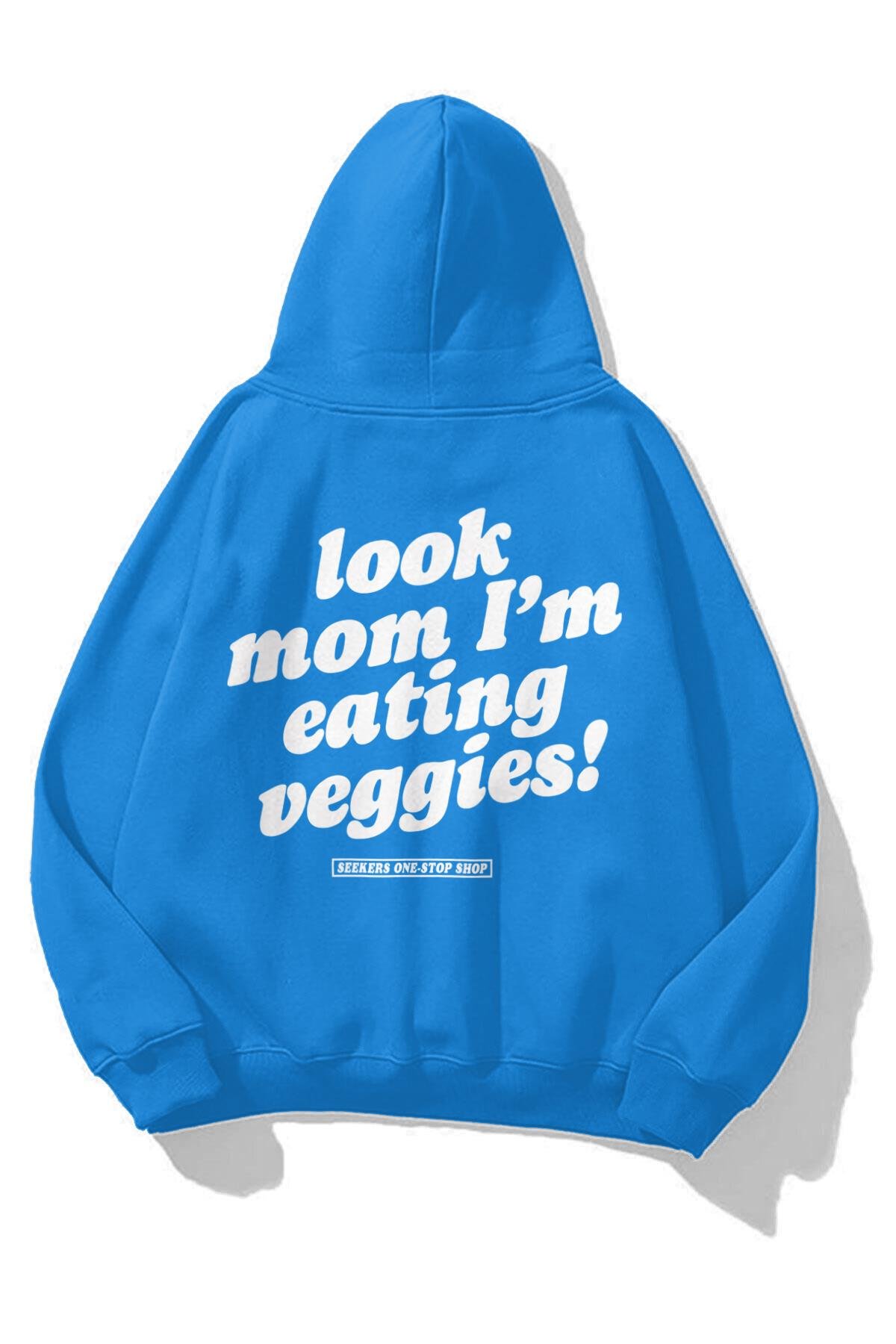 Trendiz Unisex Veggies Sweatshirt Soft Mavi