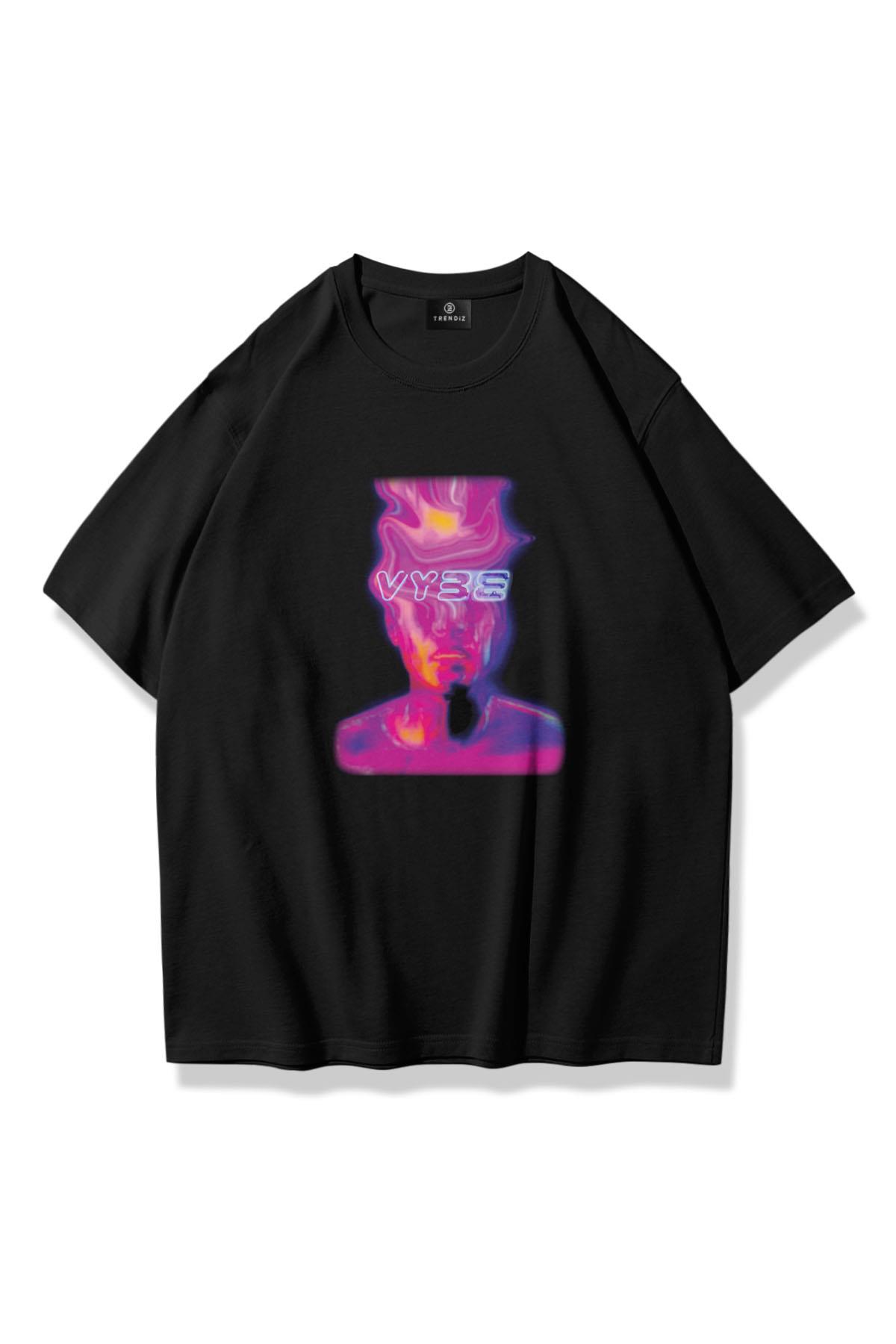 Trendiz Unisex Vybe Tshirt Siyah