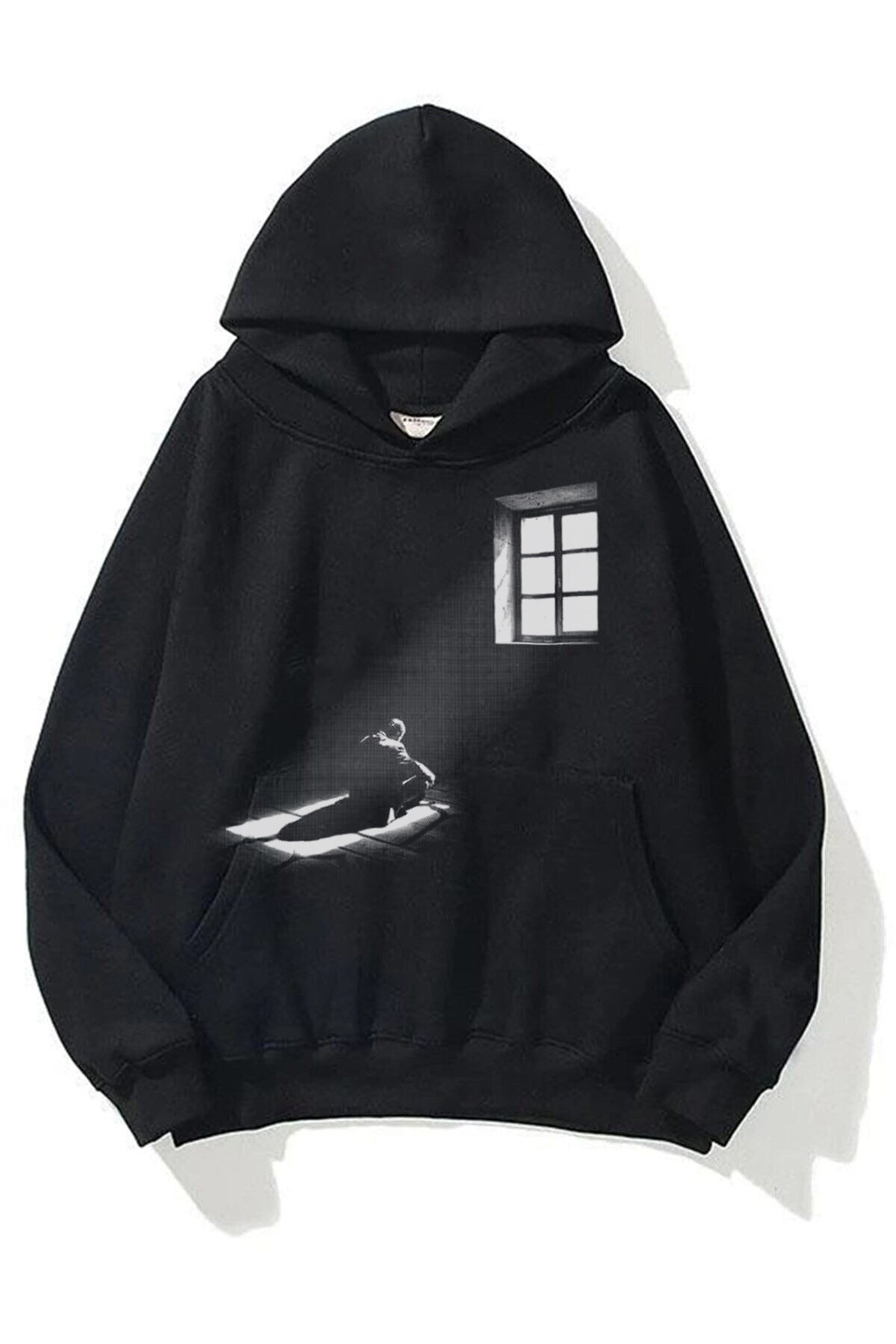 Trendiz Unisex Window Sweatshirt Siyah