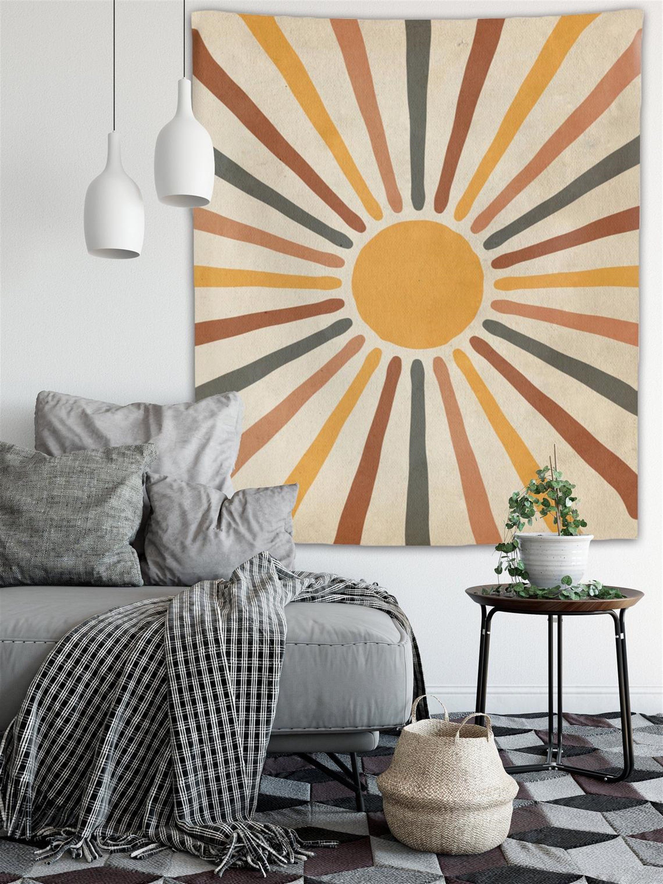 Trendiz Vintage Sun Tapestry Retro  150x100 W20040