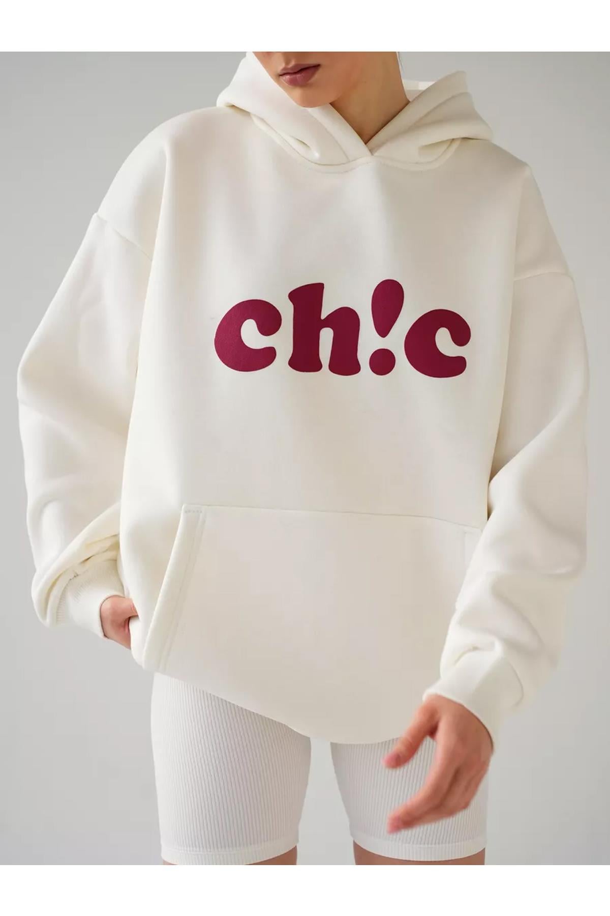 Unisex Ch!c Sweatshirt Beyaz