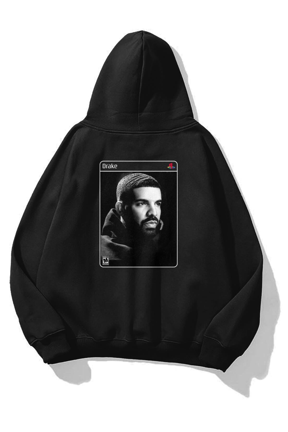 Unisex Drake Scorpion PS2 Sweatshirt Siyah