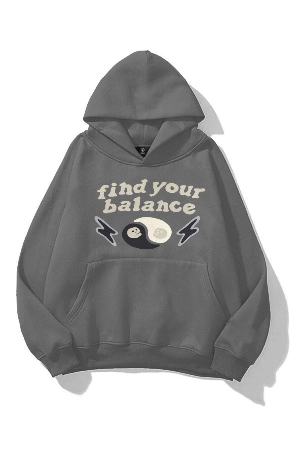 Unisex Find Your Balance Sweatshirt Antrasit