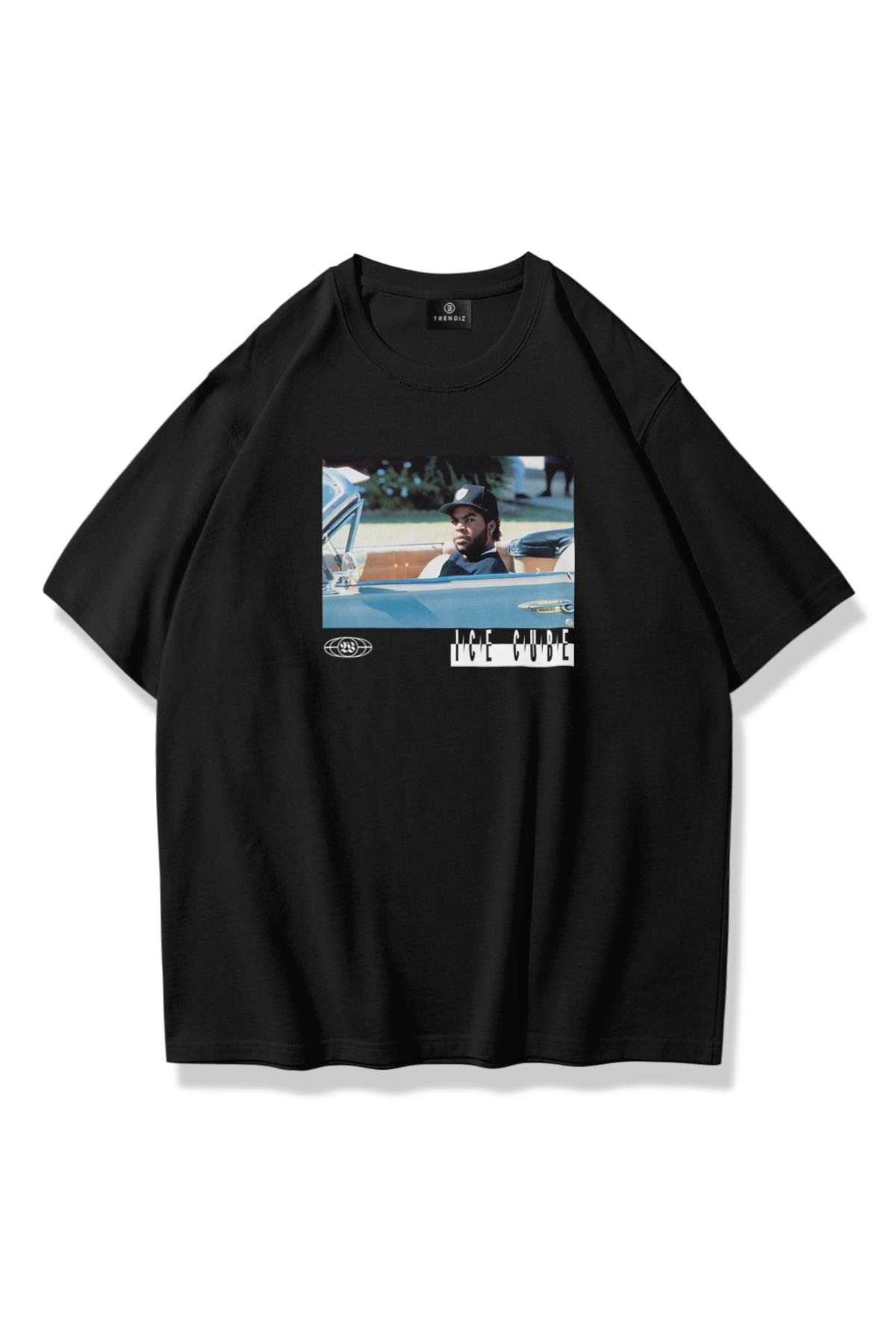 Unisex Ice Cube Tshirt Siyah