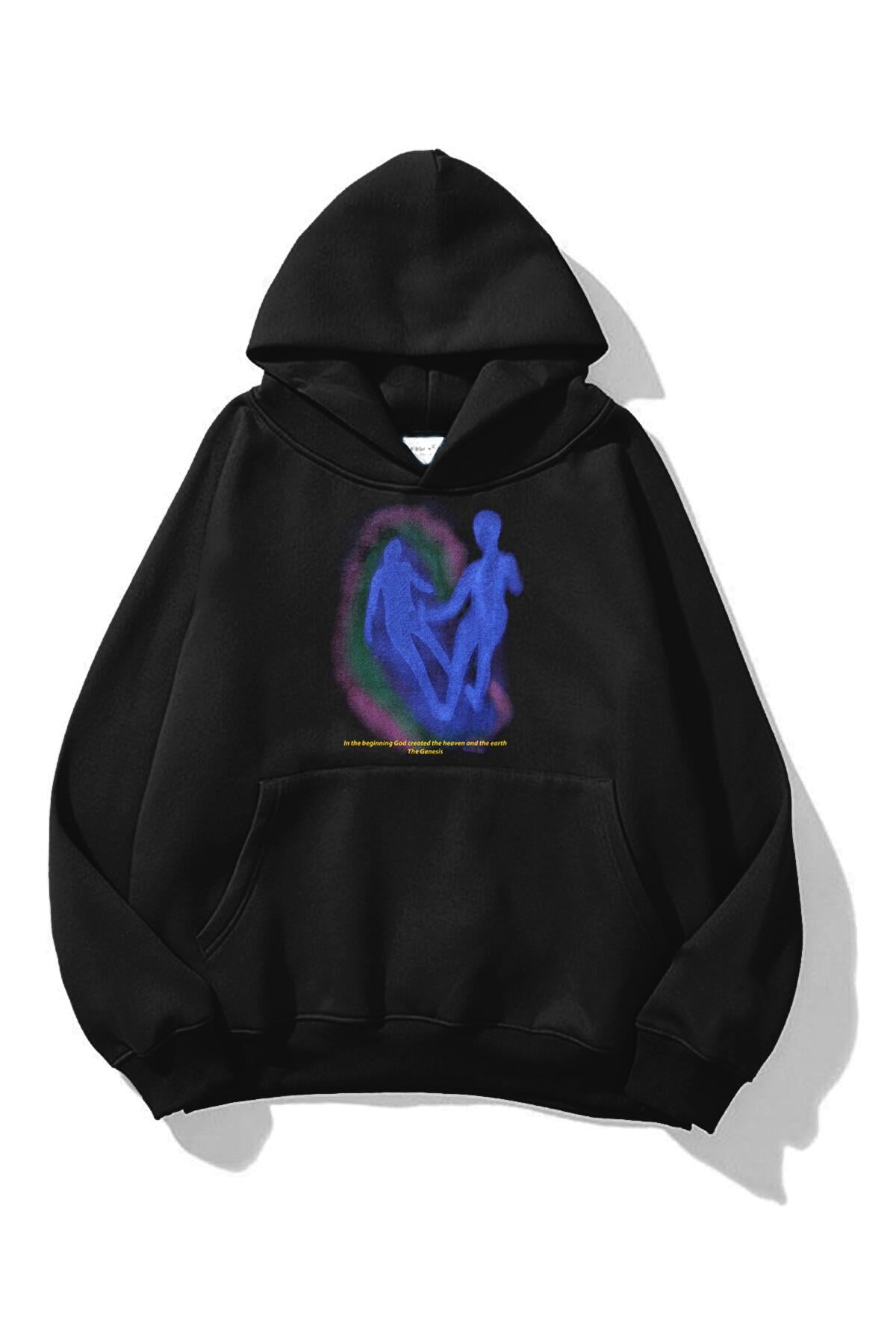 Unisex in the Beginning Sweatshirt Siyah