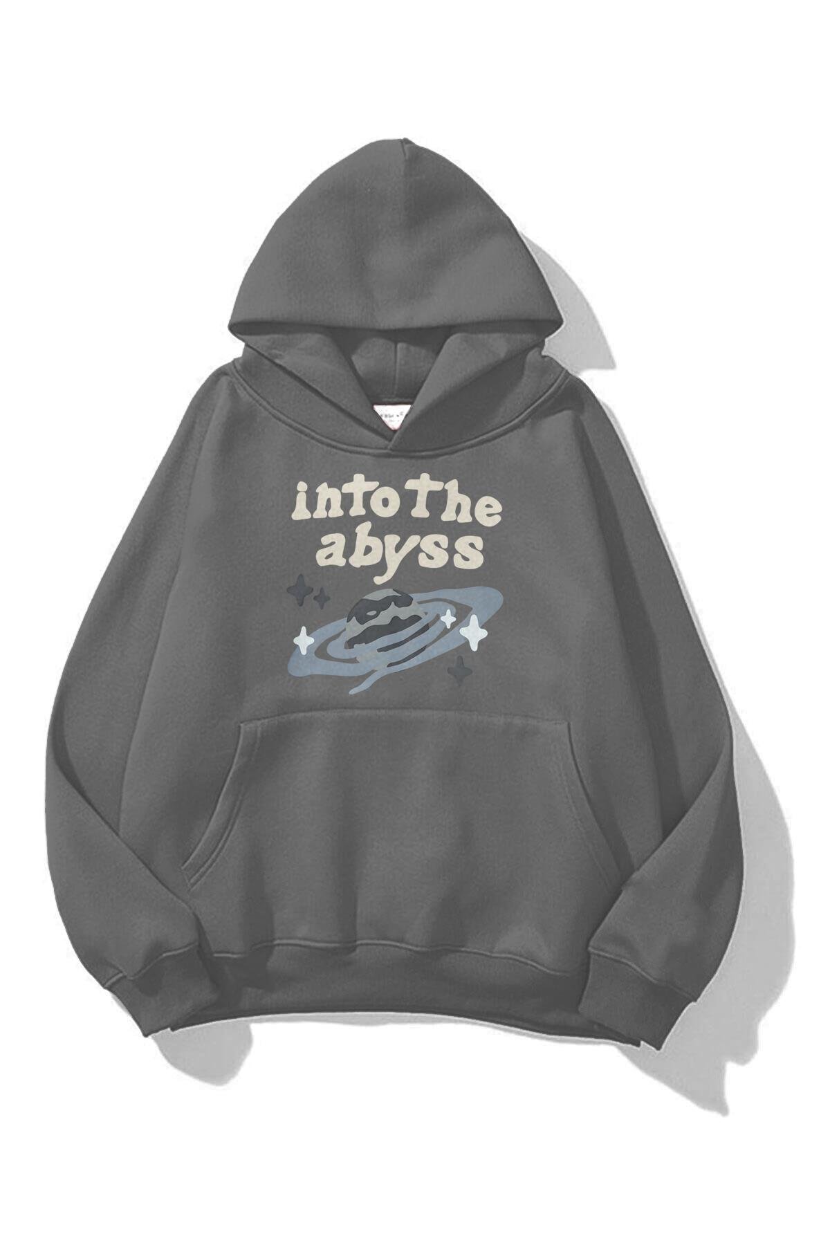 Unisex İnto the Abyss Sweatshirt Antrasit