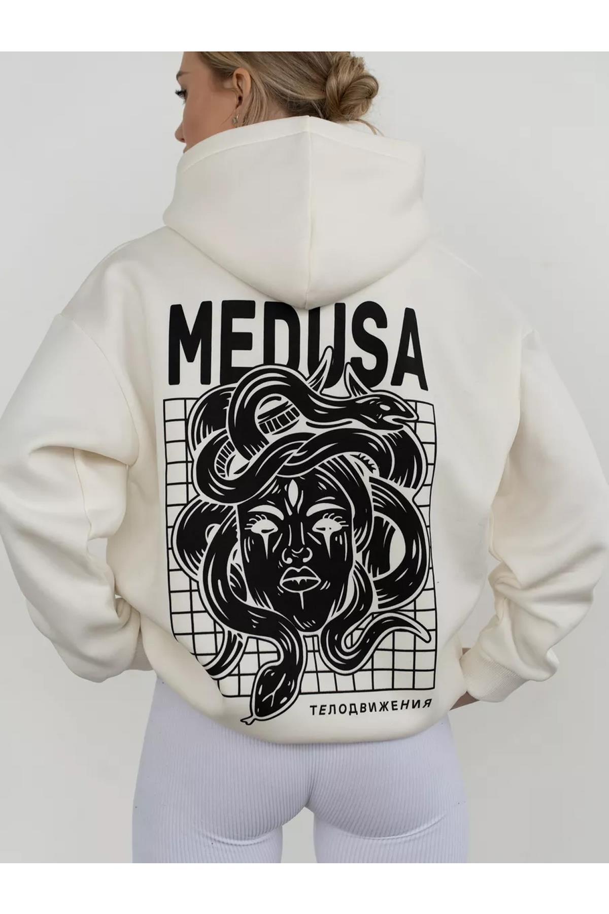 Unisex Medusa Sweatshirt Beyaz