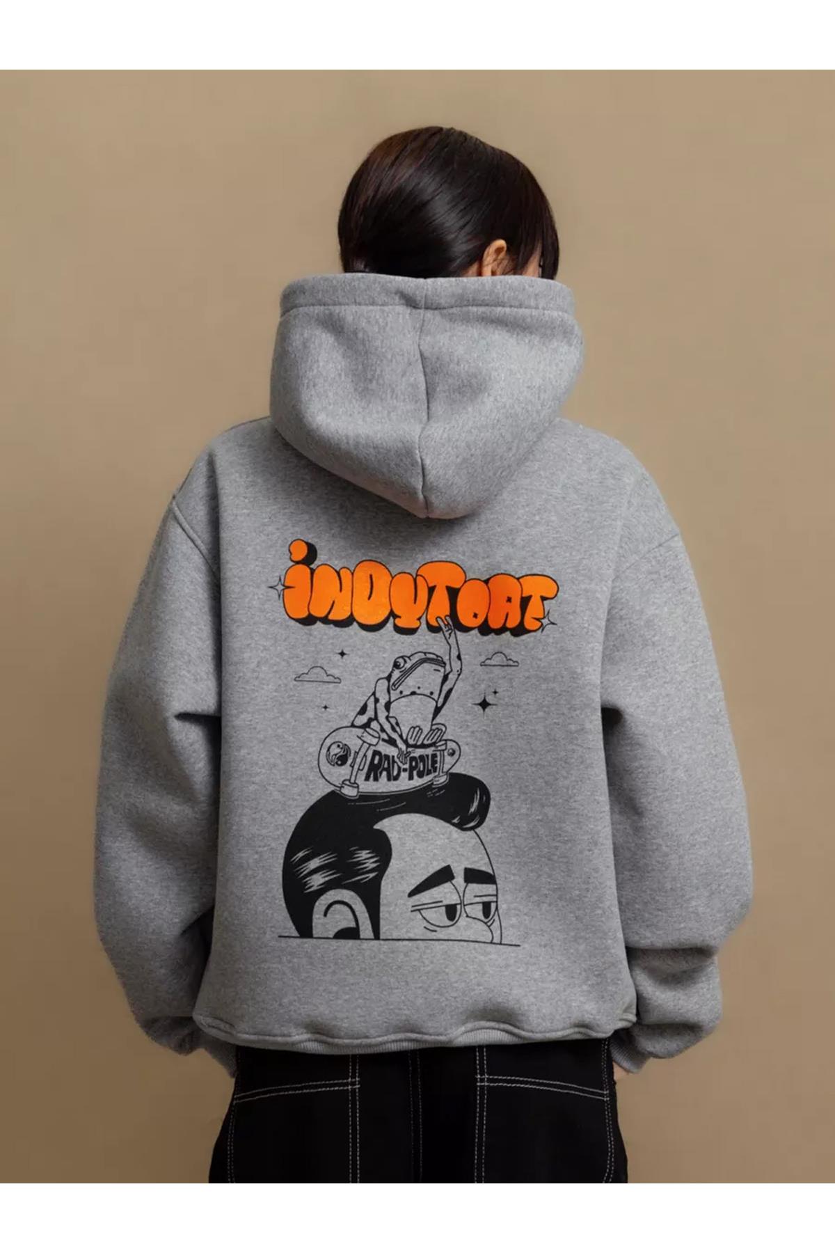 Unisex Rad-Pole Sweatshirt Gri