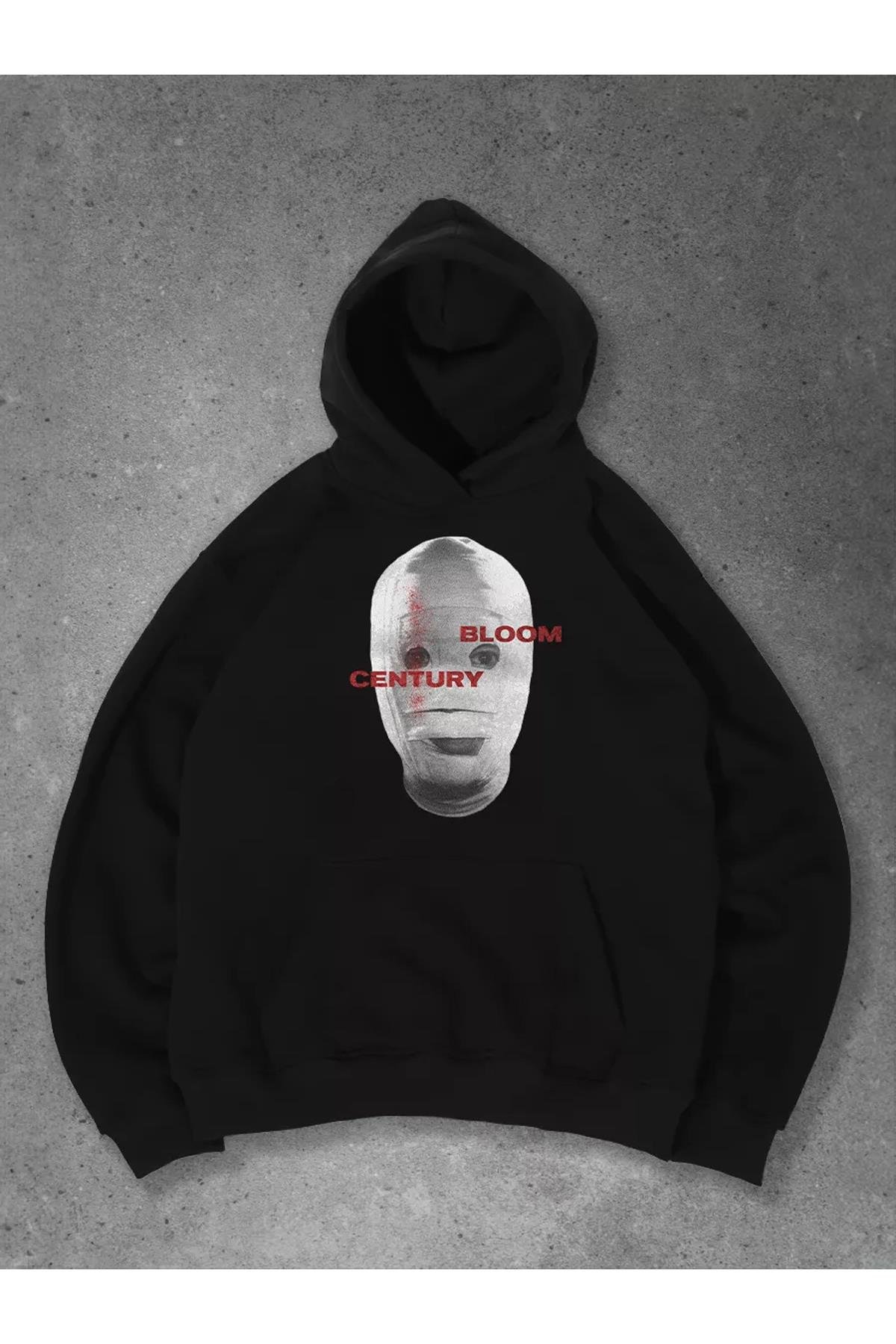 Unisex Wrapped in Bandages Sweatshirt Siyah